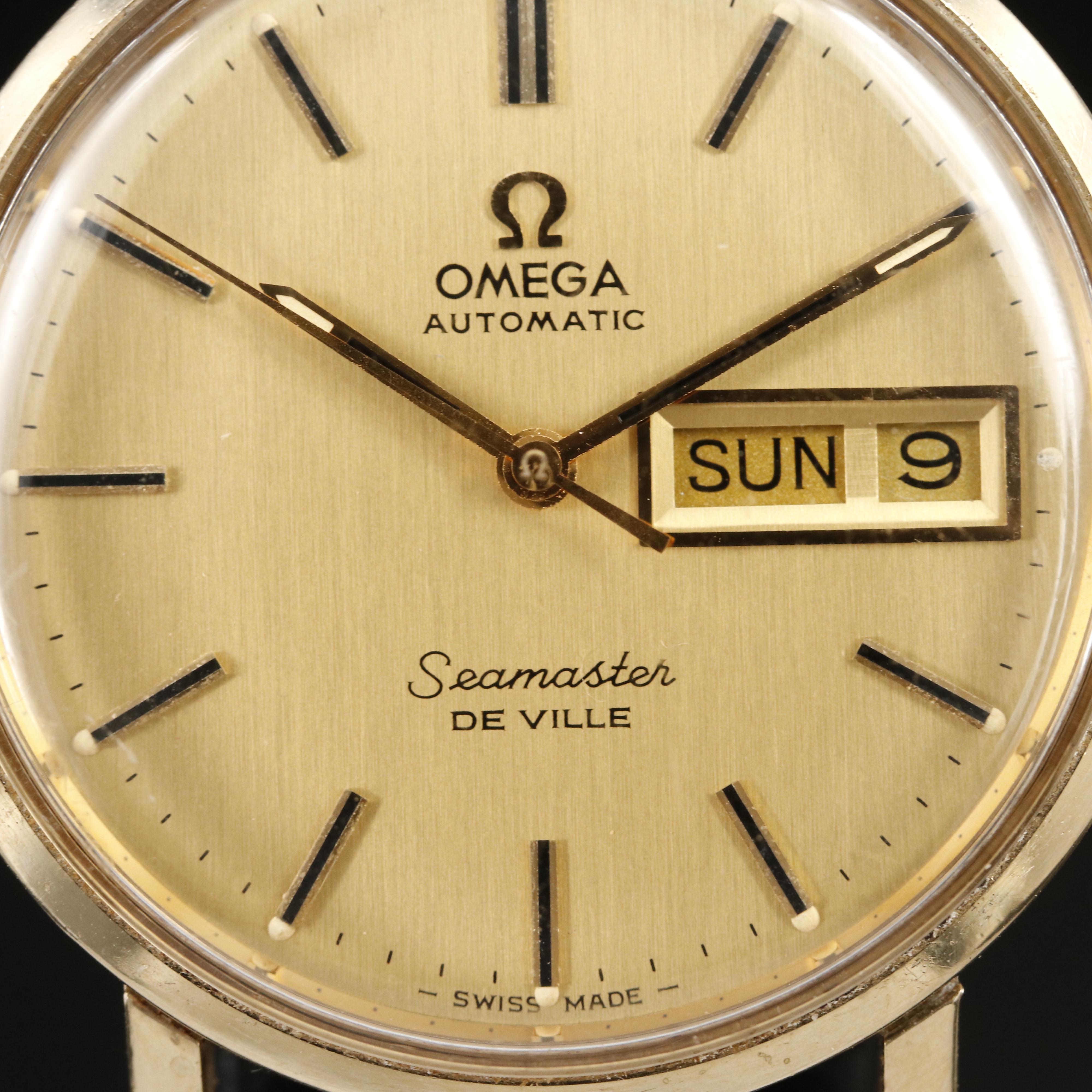 1975 Omega Seamaster DeVille 14K Gold Watch