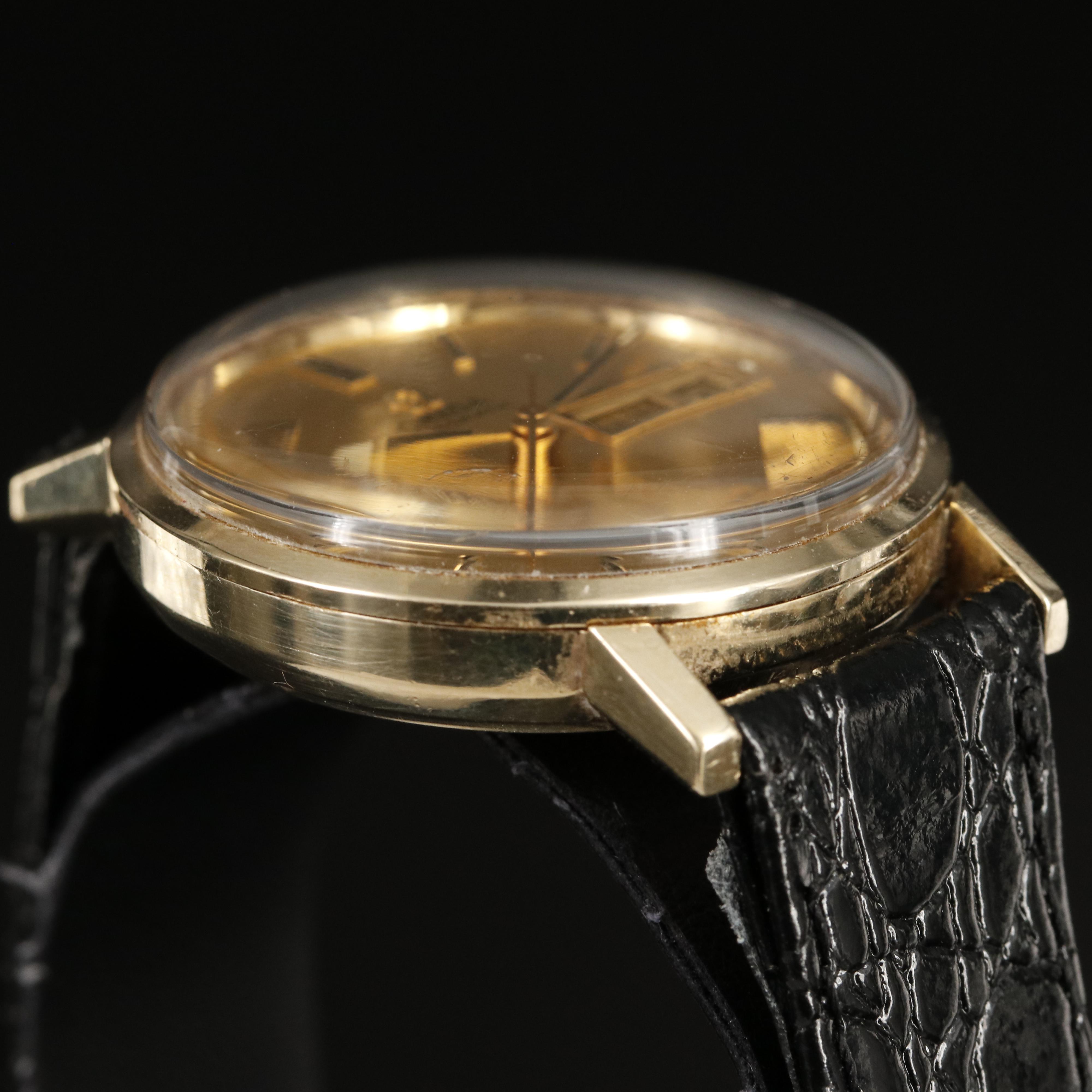 1975 Omega Seamaster DeVille 14K Gold Watch