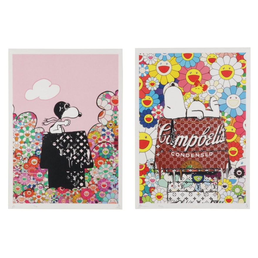 Death NYC Pop Art Graphic Prints Featuring Snoopy, 2020