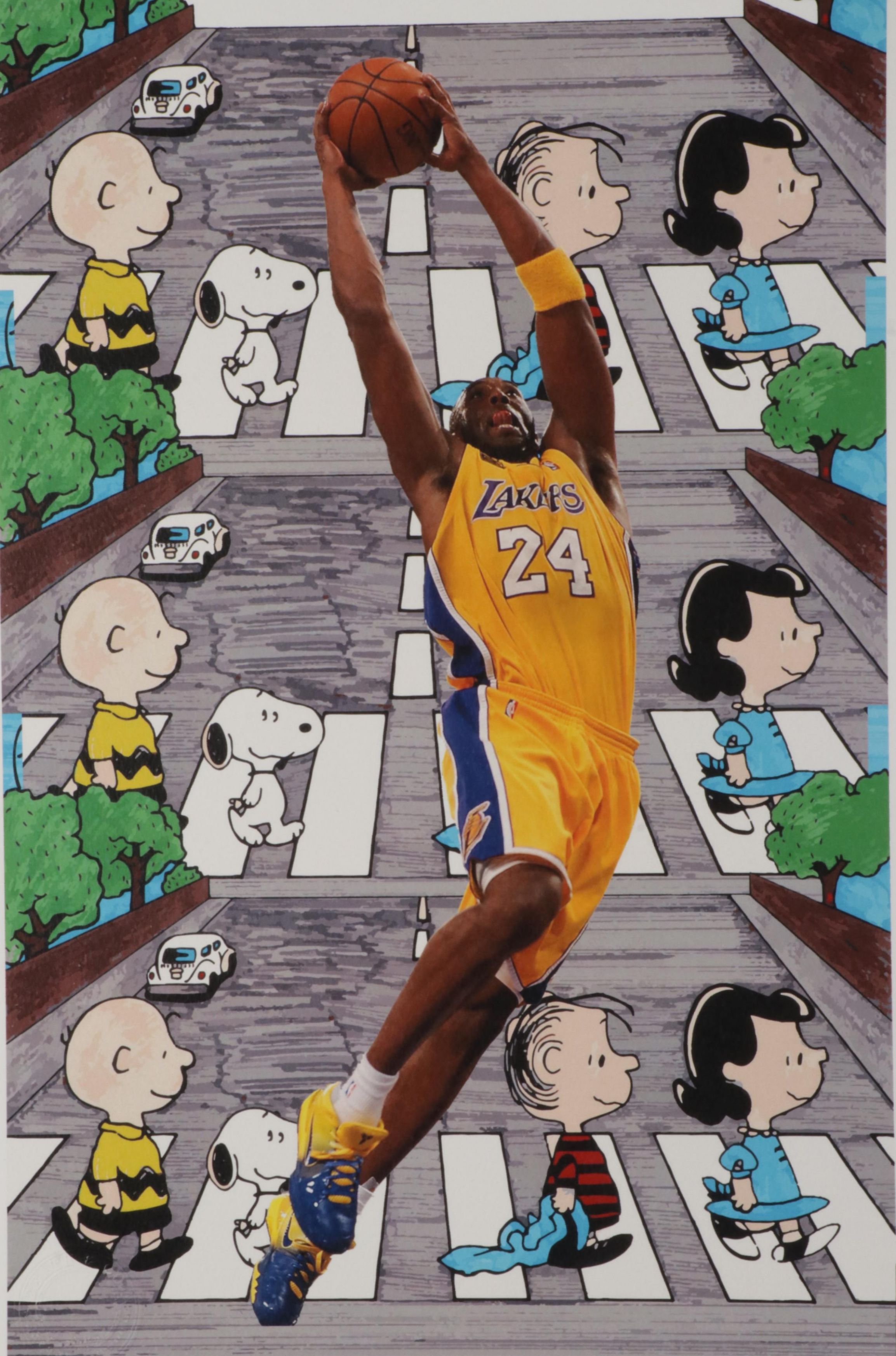 Death NYC Pop Art Graphic Prints Featuring Queen Elizabeth and Kobe Bryant, 2020