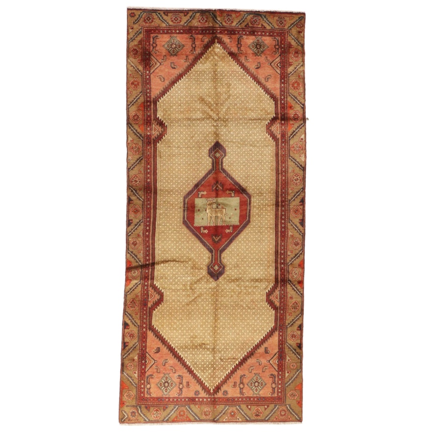 4'5 x 10'2 Hand-Knotted Persian Kolyai Long Rug
