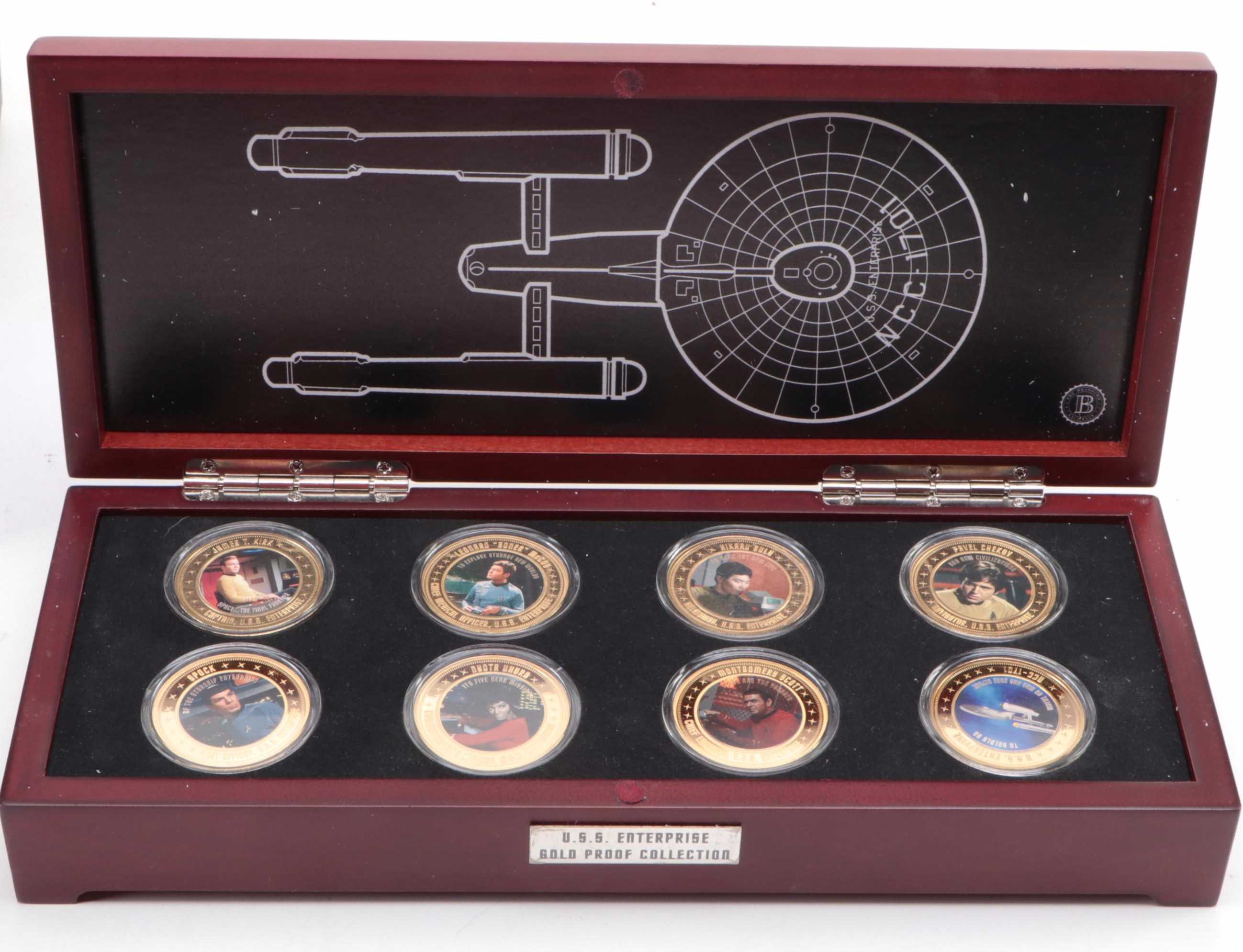 "Star Trek" VHS Collection, U.S.S. Enterprise Gold Proof Collection, and More