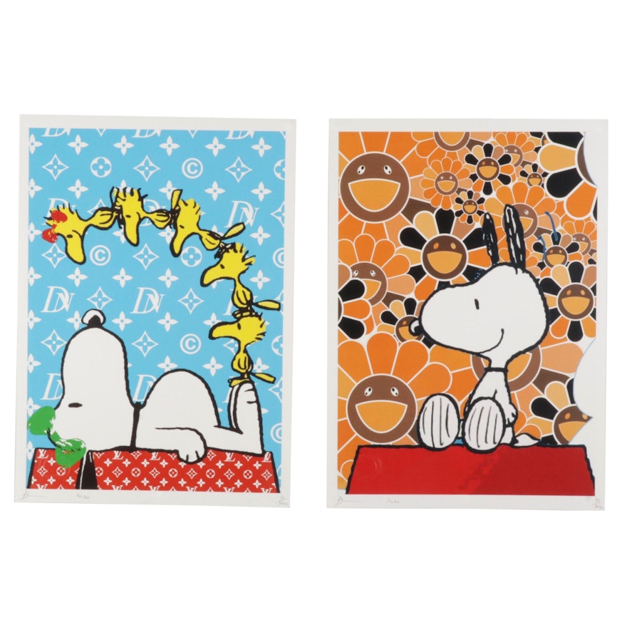 Death NYC Pop Art Graphic Prints Featuring Snoopy, 2020