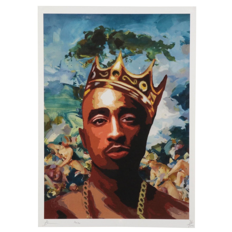 Death NYC Pop Art Graphic Print Featuring Tupac Shakur, 2020