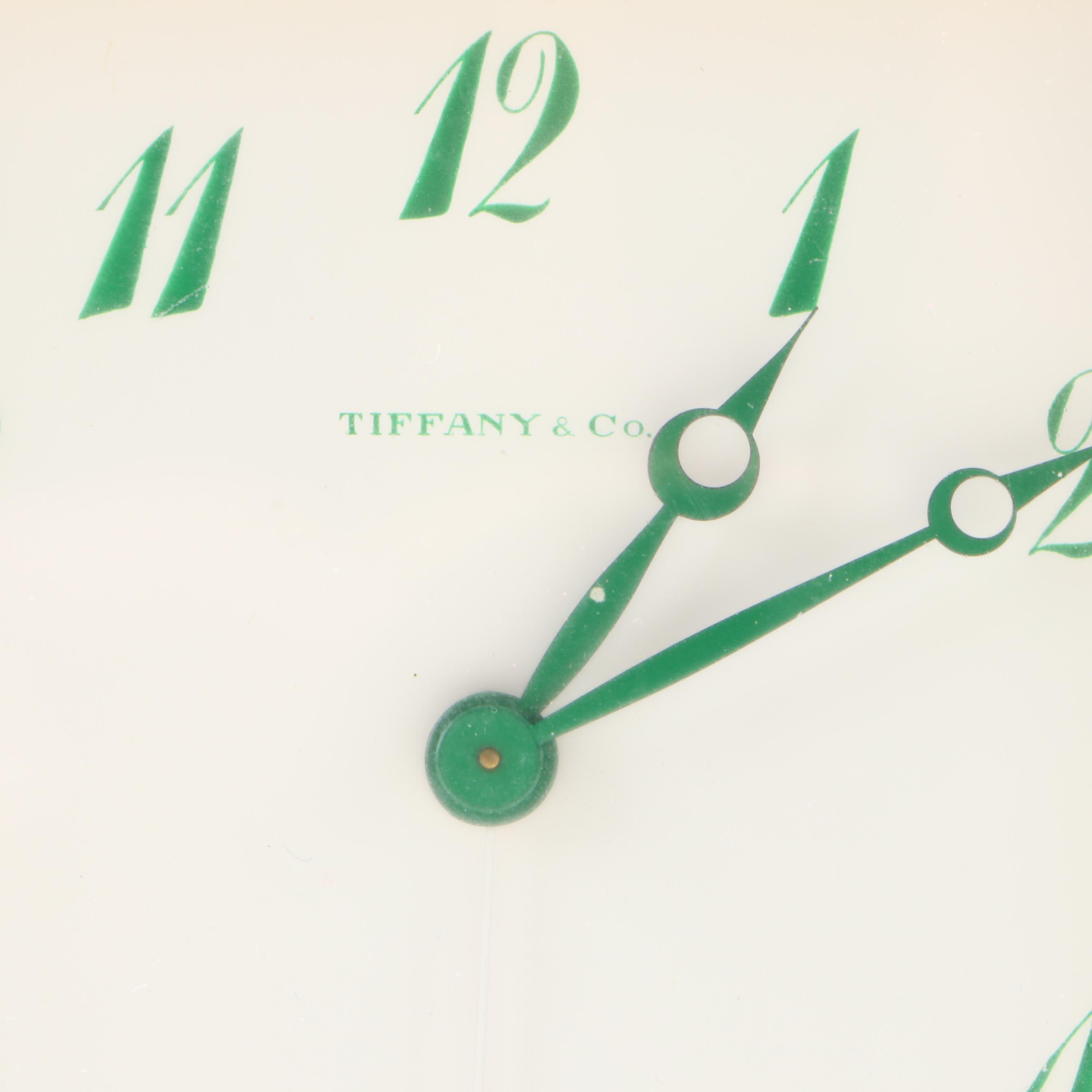 Tiffany & Co. 8 Day Swiss Movement Travel Alarm Clock