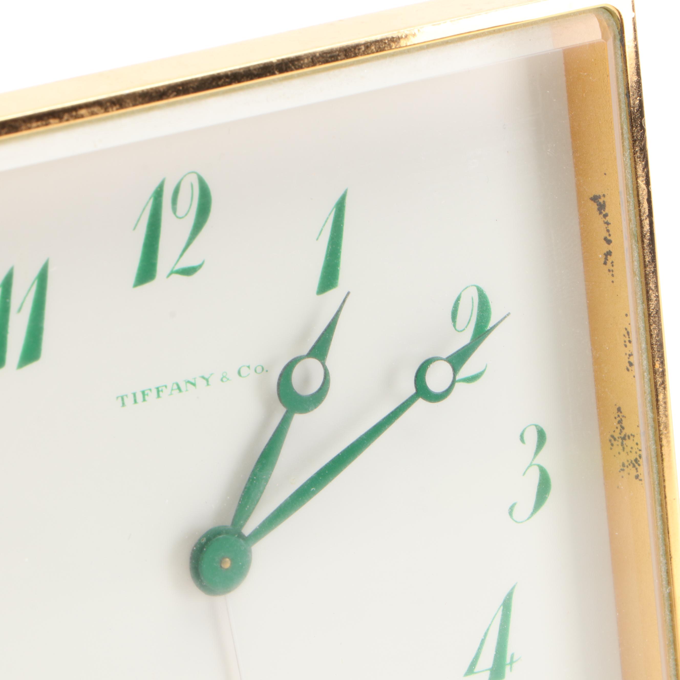 Tiffany & Co. 8 Day Swiss Movement Travel Alarm Clock