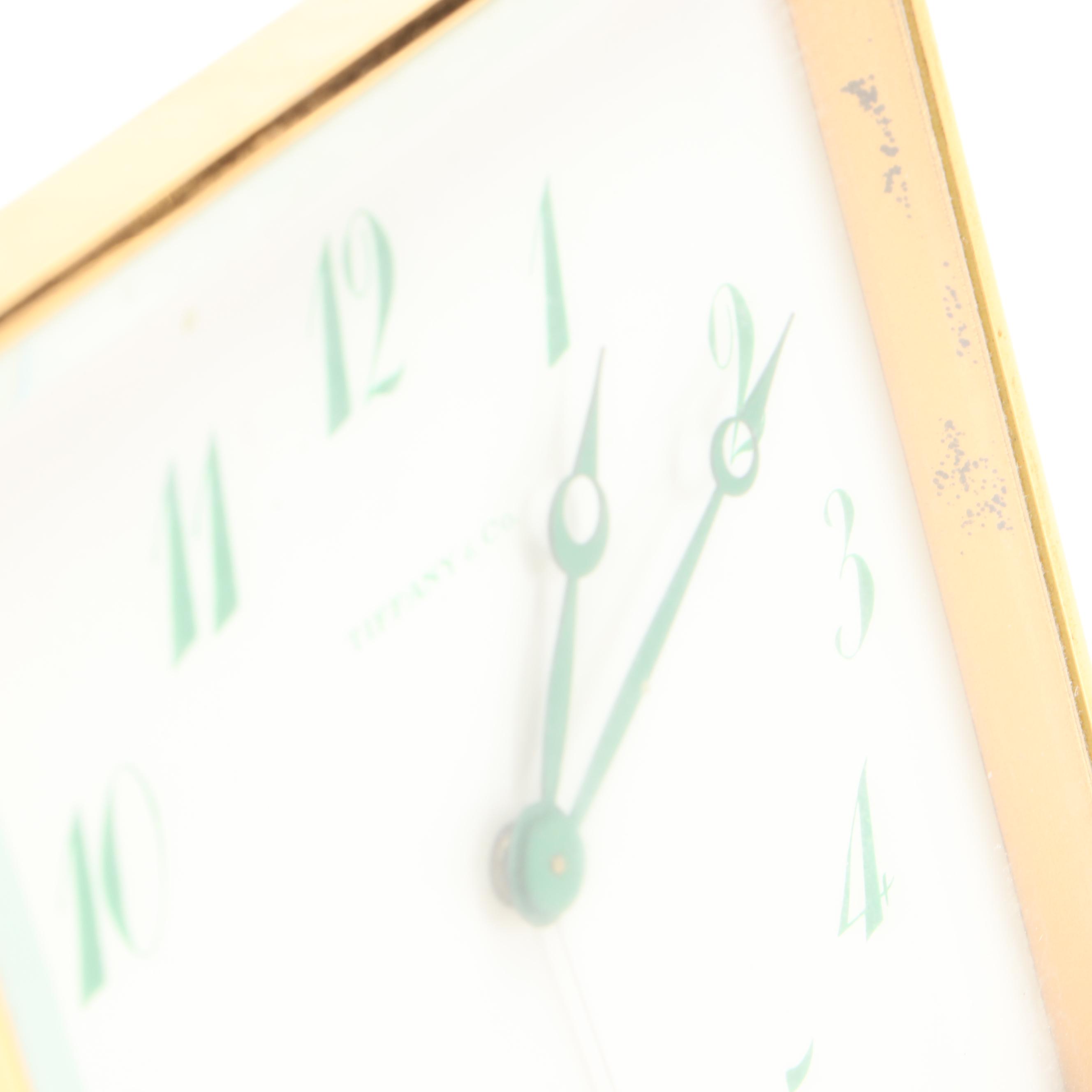 Tiffany & Co. 8 Day Swiss Movement Travel Alarm Clock