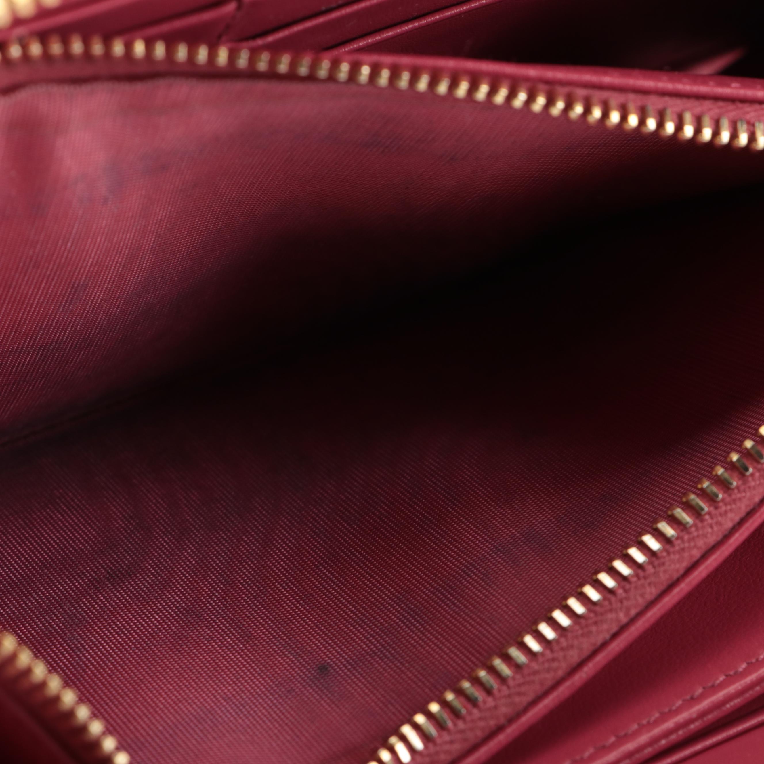 Prada Zip-Around Wallet in Vitello Daino Leather