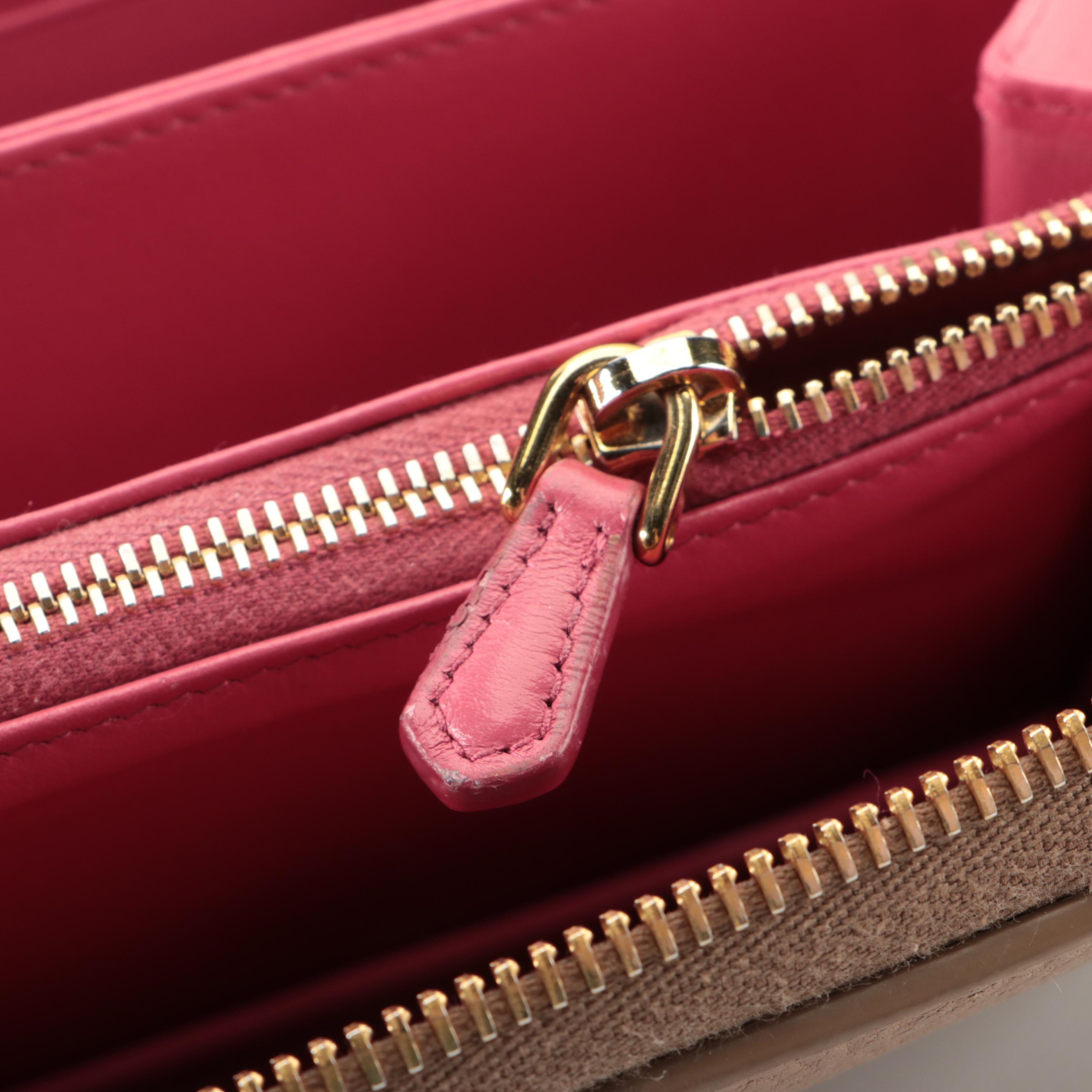 Prada Zip-Around Wallet in Vitello Daino Leather