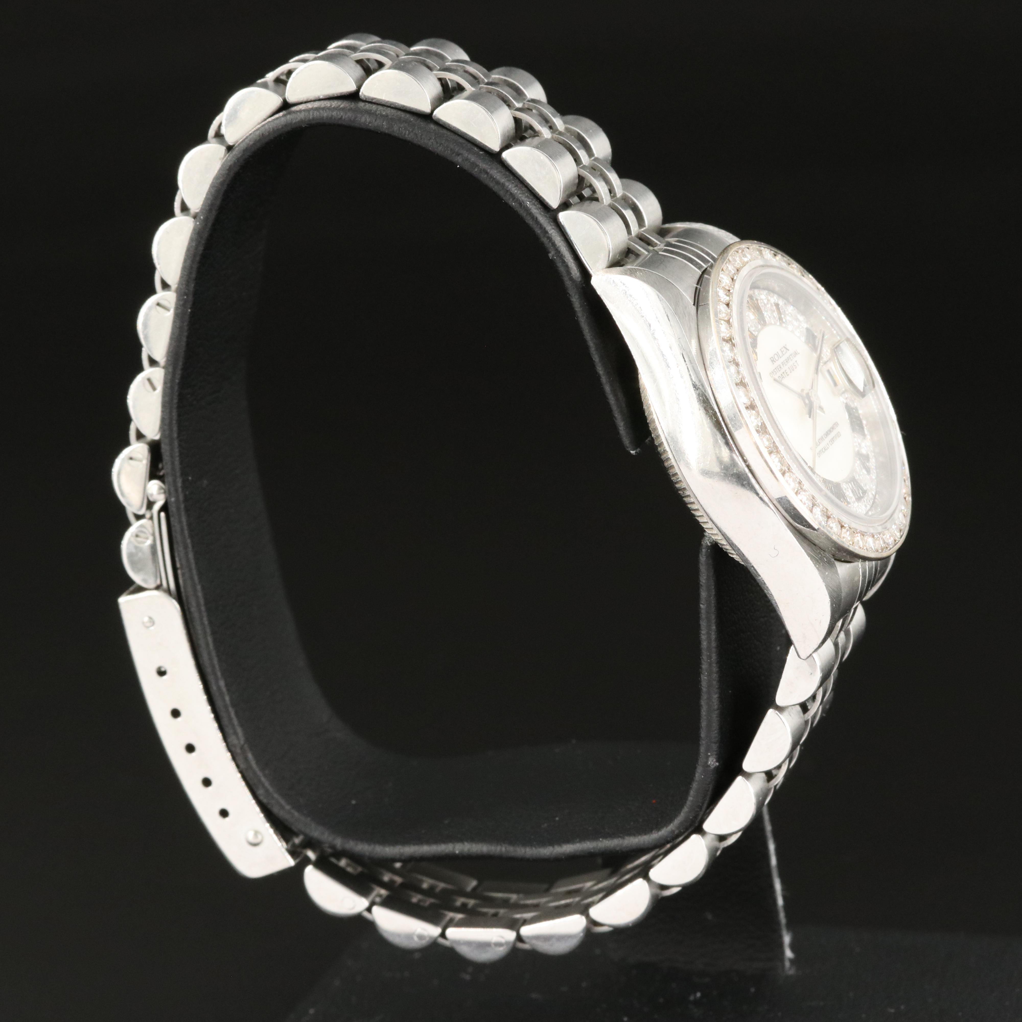 2000 Rolex Oyster Perpetual Diamond Datejust Watch