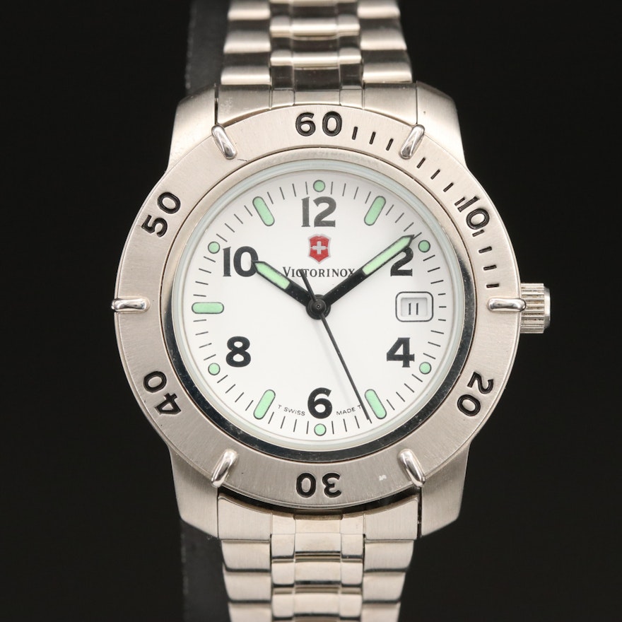 Victorinox Diver-Style Stainless Steel Wristwatch