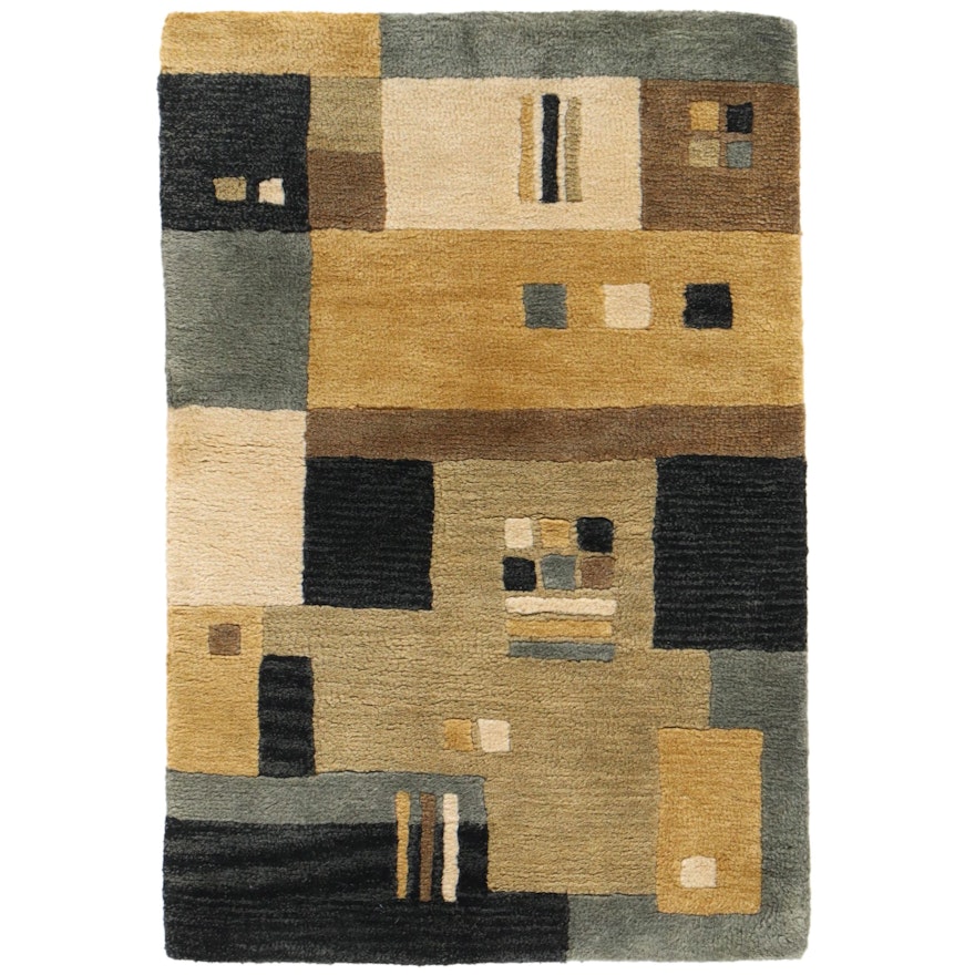 2'1 x 3'1 Hand-Tufted Capel Incorporated "Tempo" Accent Rug, 2000s