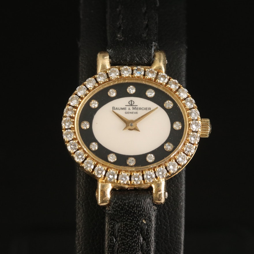 Baume & Mercier 18K and Diamond Wristwatch