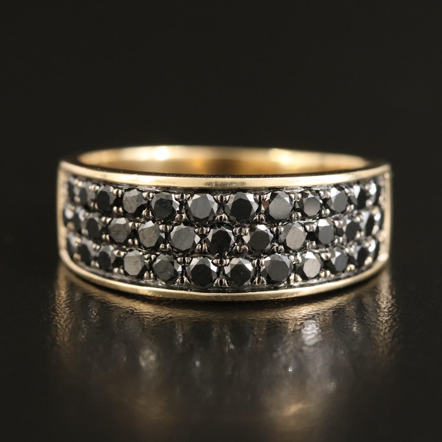 10K 1.94 CTW Pavé Diamond Band