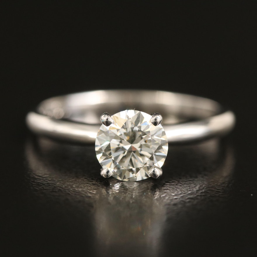 14K 1.07 CT Lab Grown Diamond Solitaire Ring