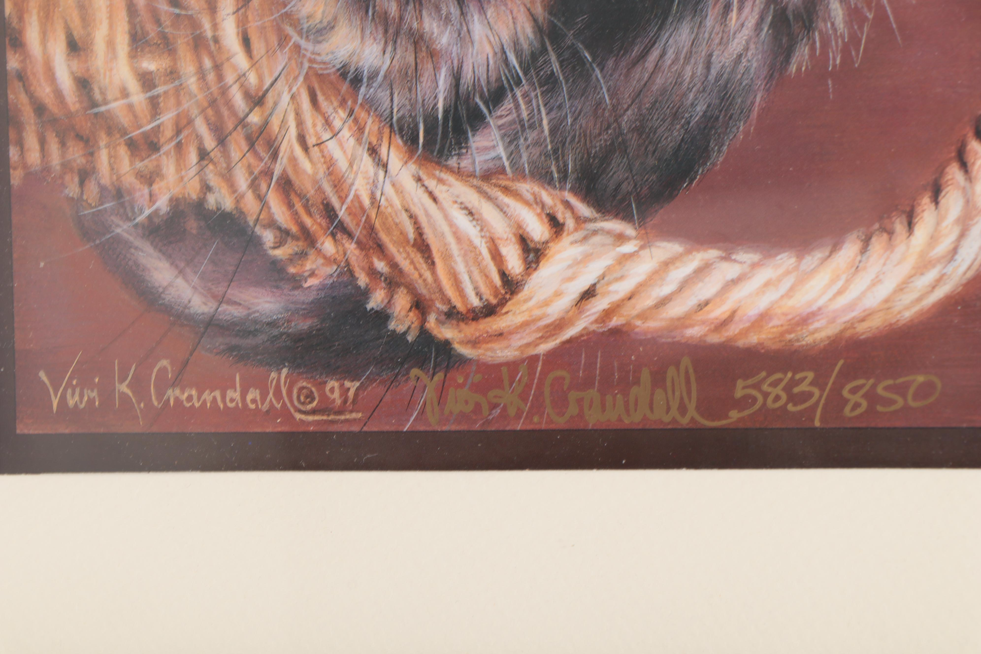 Vivi Crandall Offset Lithograph of Bunny, 1997