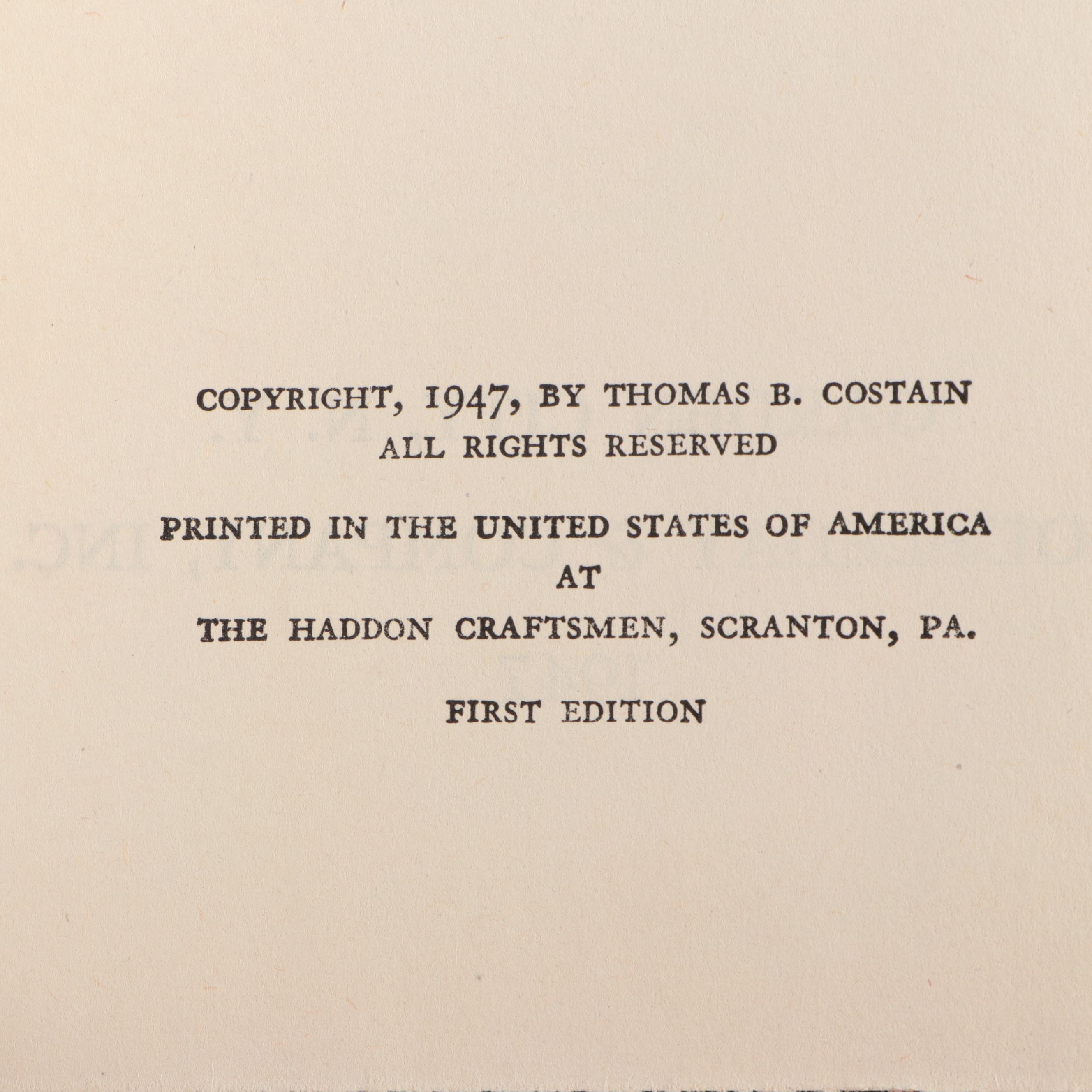 First Edition "The Moneyman" by Thomas B. Costain and More, Mid-20th Century