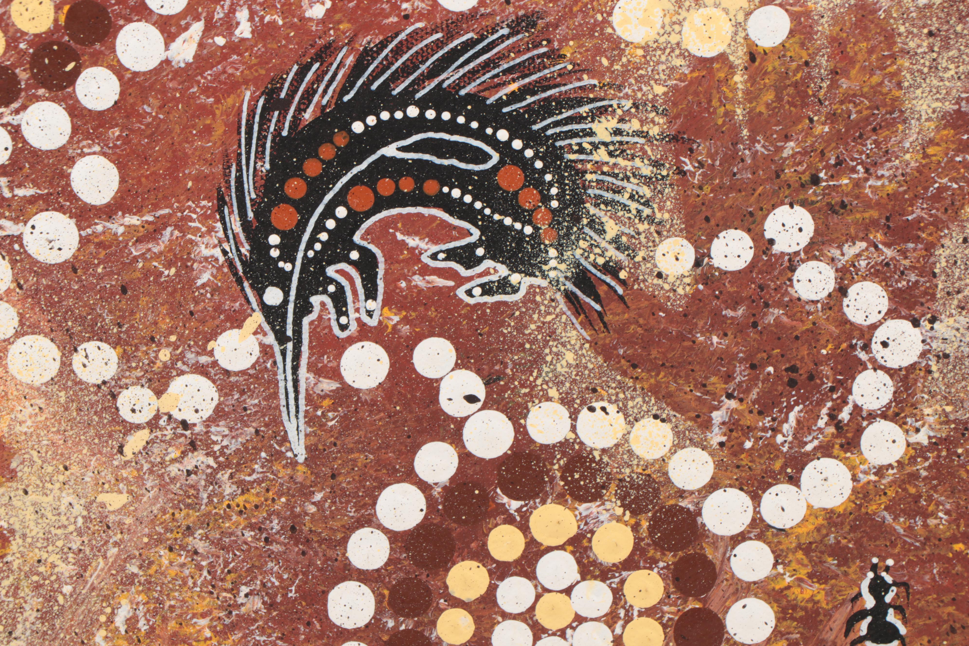 Aboriginal Style Acrylic Painting of Animals