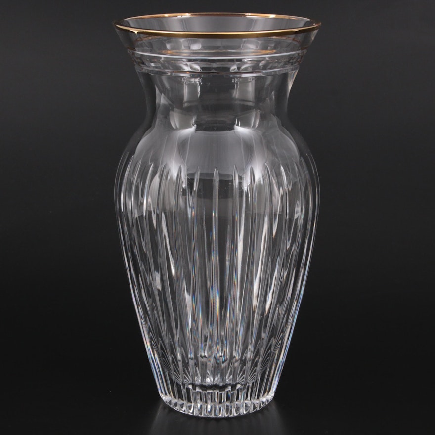 Marquis by Waterford "Hanover Gold" Crystal Vase