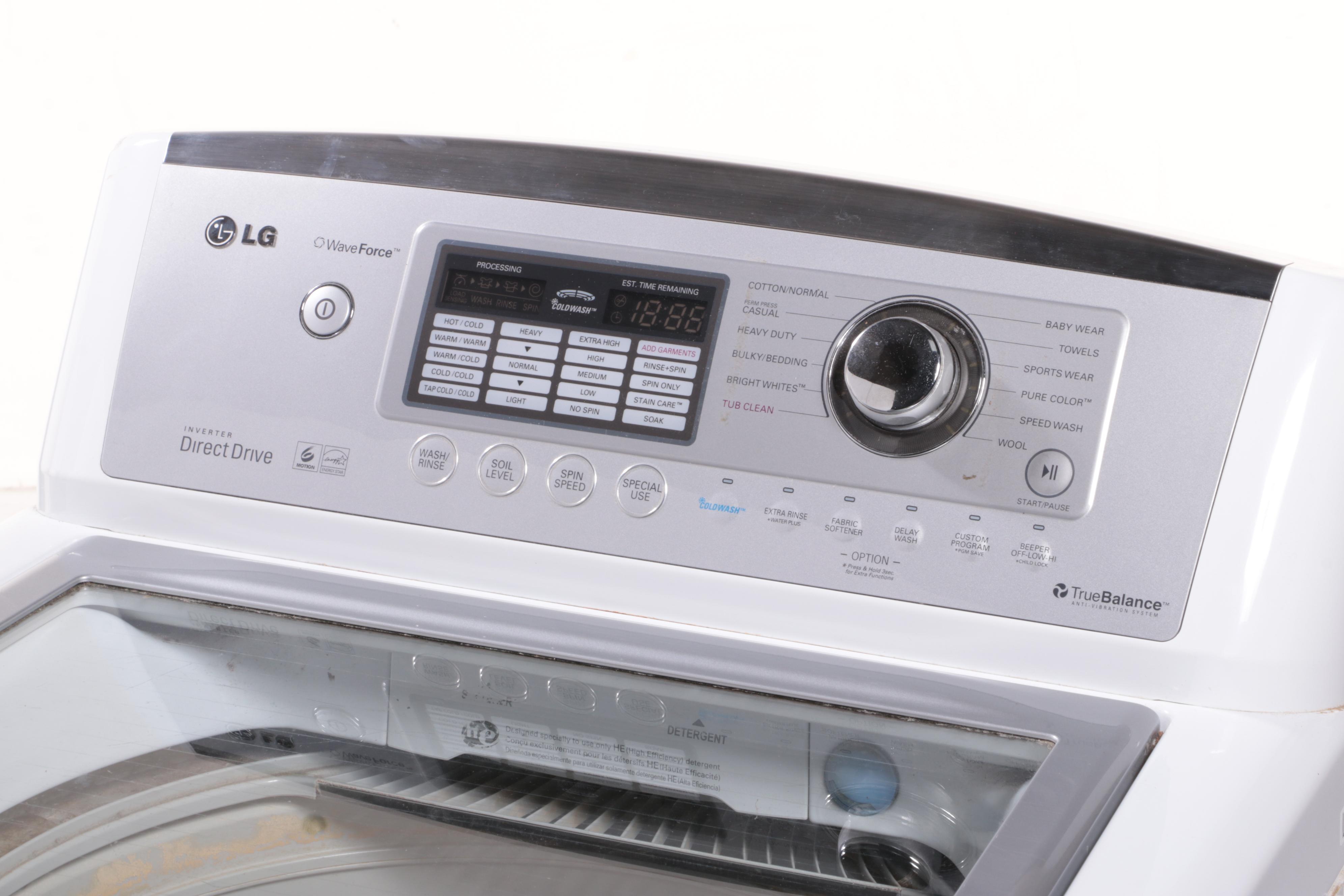 LG "WT5001CW" 4.5 Cu. Ft. High Efficiency Top-Load Washer