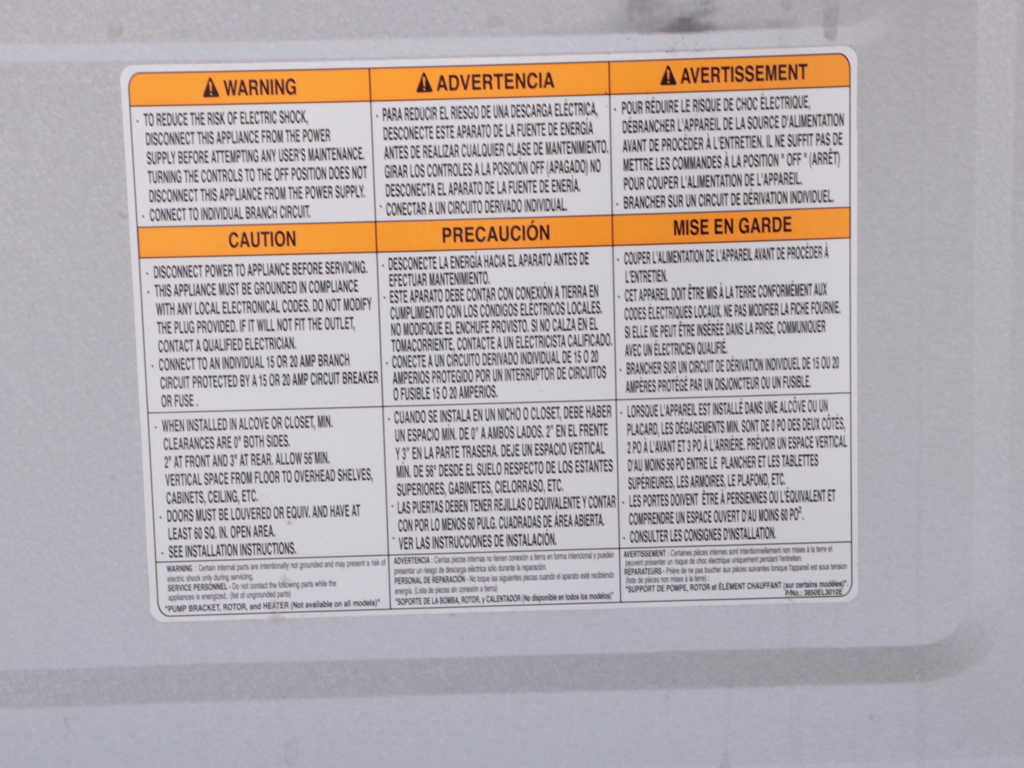 LG "WT5001CW" 4.5 Cu. Ft. High Efficiency Top-Load Washer