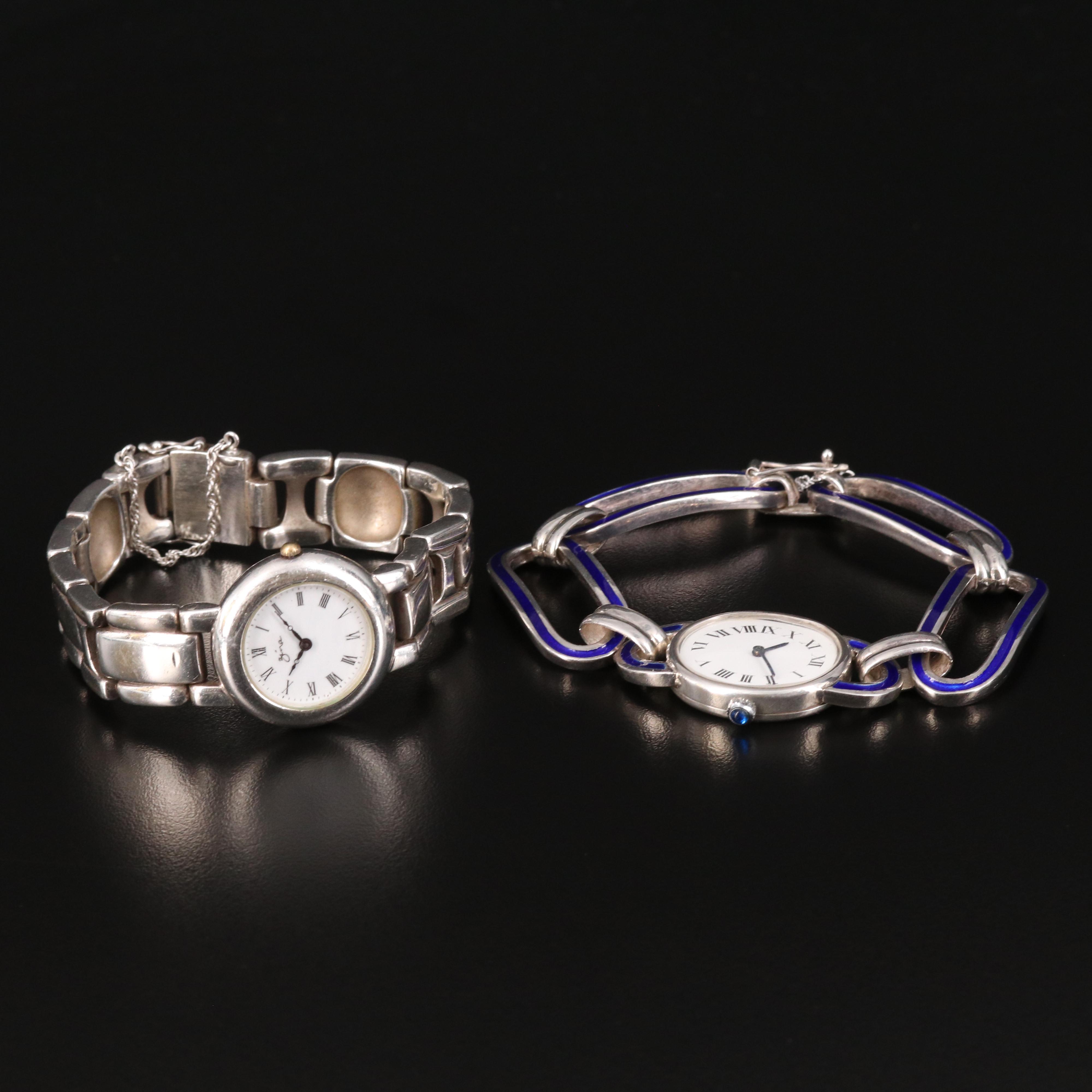 Two Sterling Silver Quartz Watches