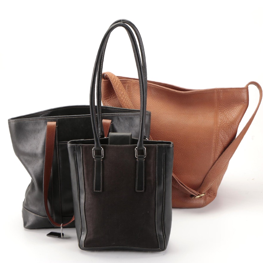 Coach Leather and Canvas Shoulder Bag and Totes