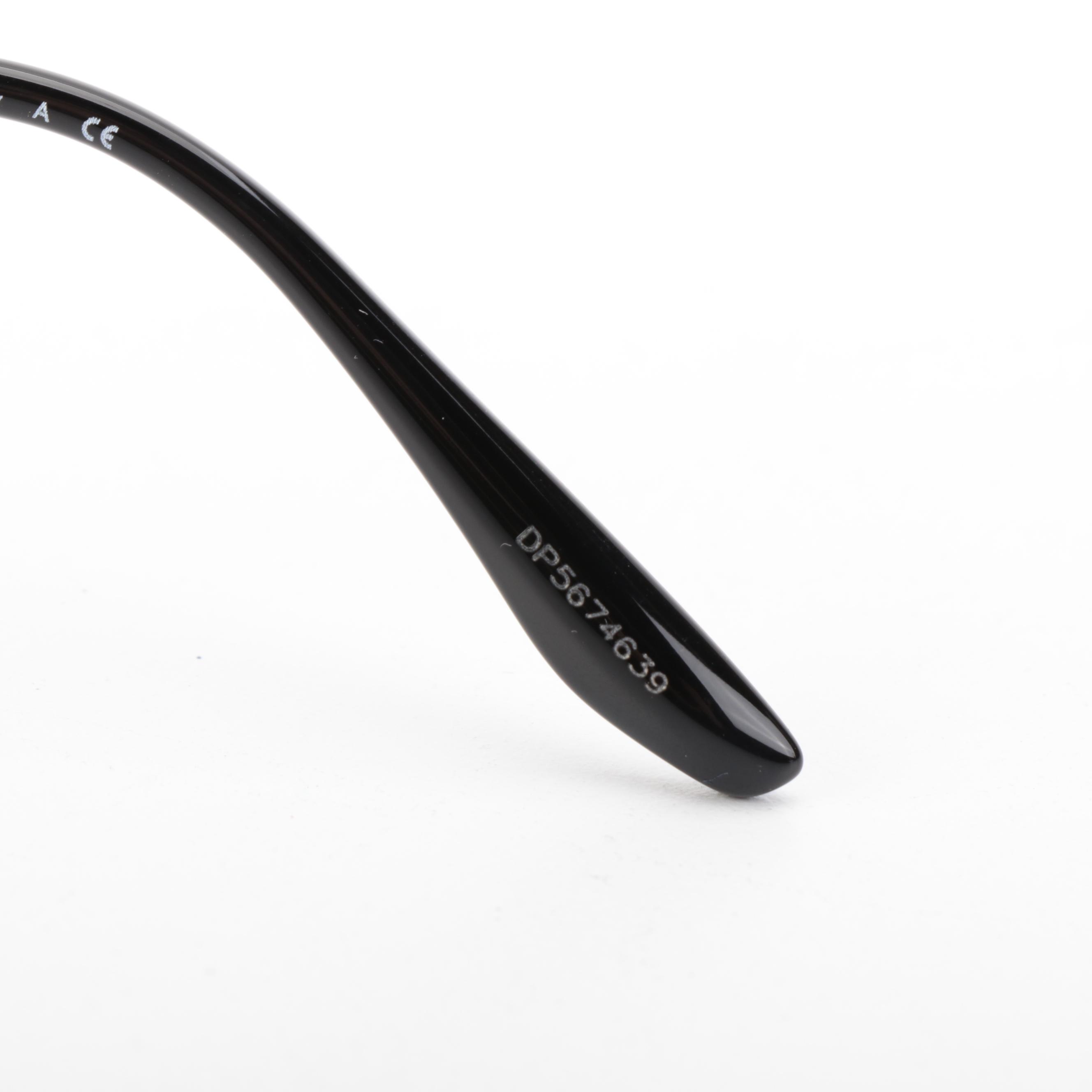 Prada SPR73V Pale Gold Metal Frame with Grey Gradient Lens Shield Sunglasses