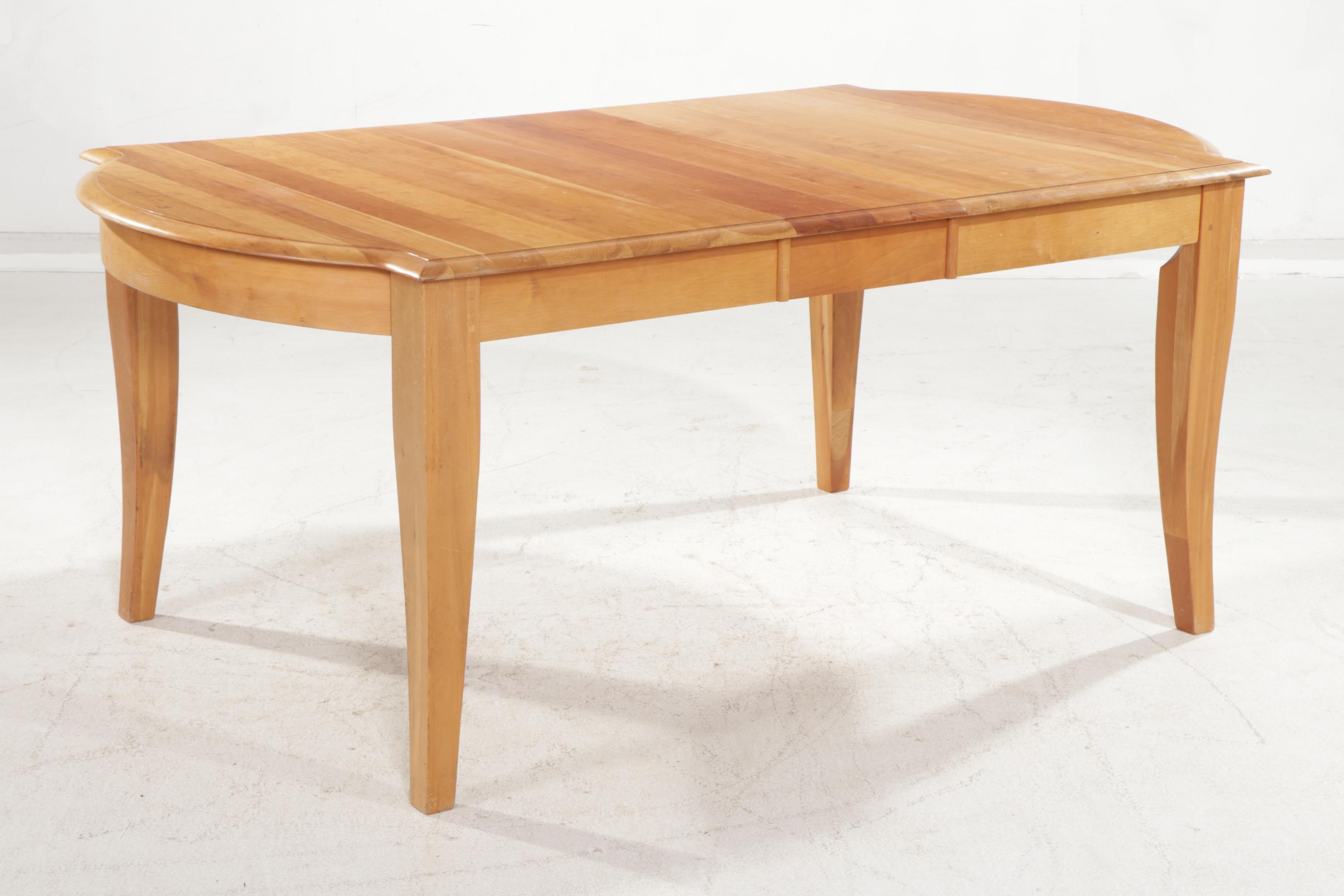 Shin-Lee Cherry Dining Table and Rod-Back Dining Chairs