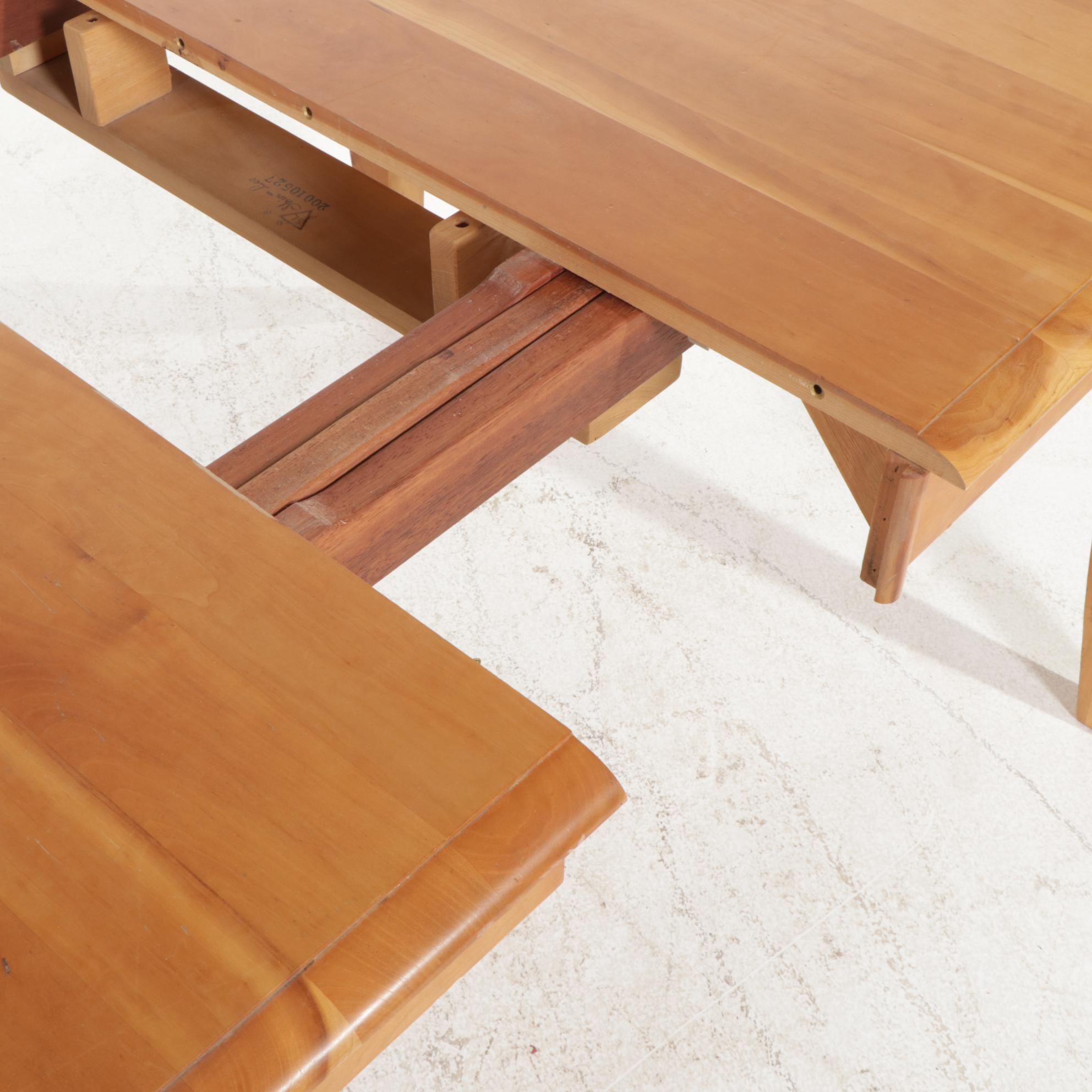 Shin-Lee Cherry Dining Table and Rod-Back Dining Chairs