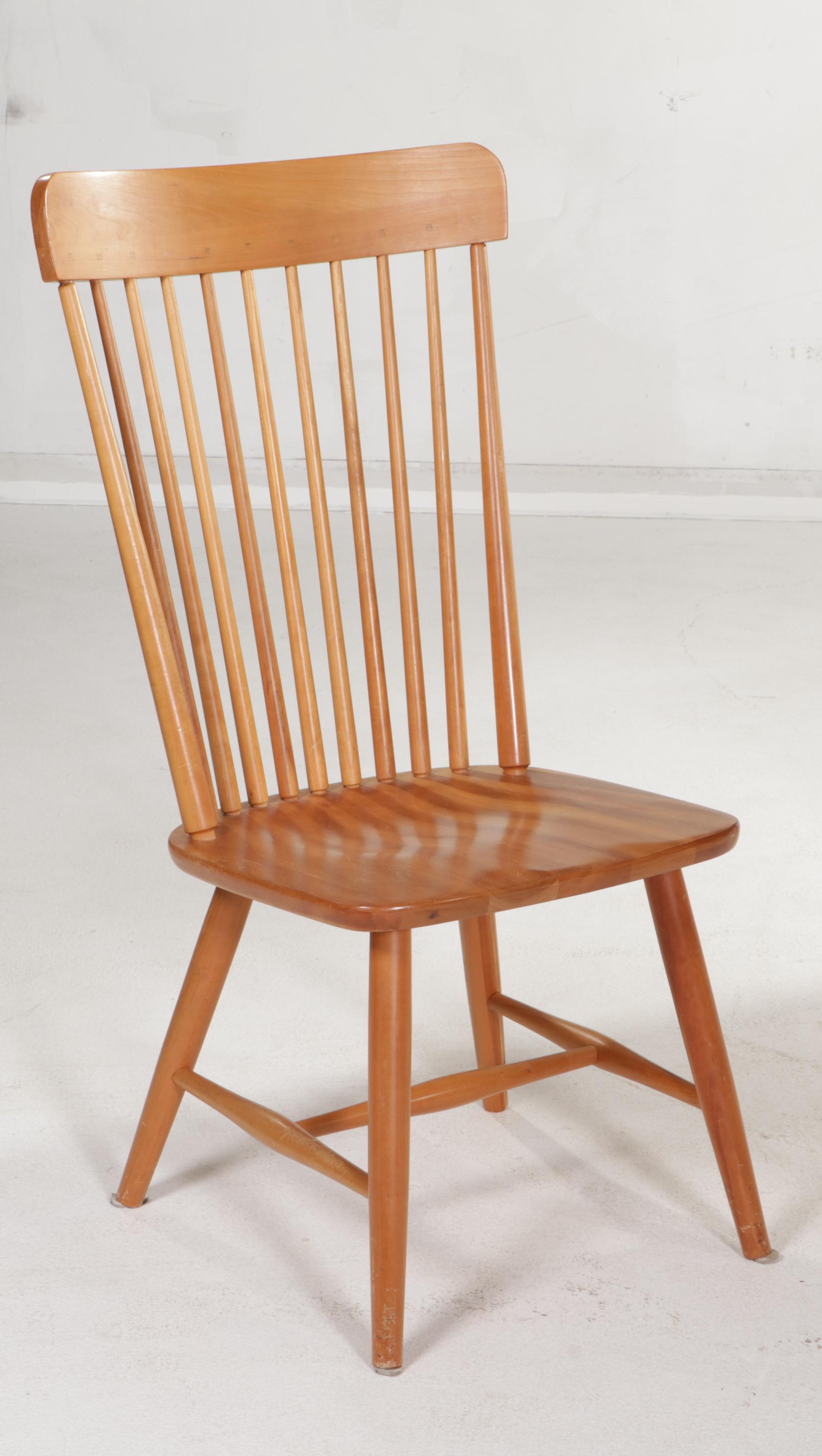 Shin-Lee Cherry Dining Table and Rod-Back Dining Chairs