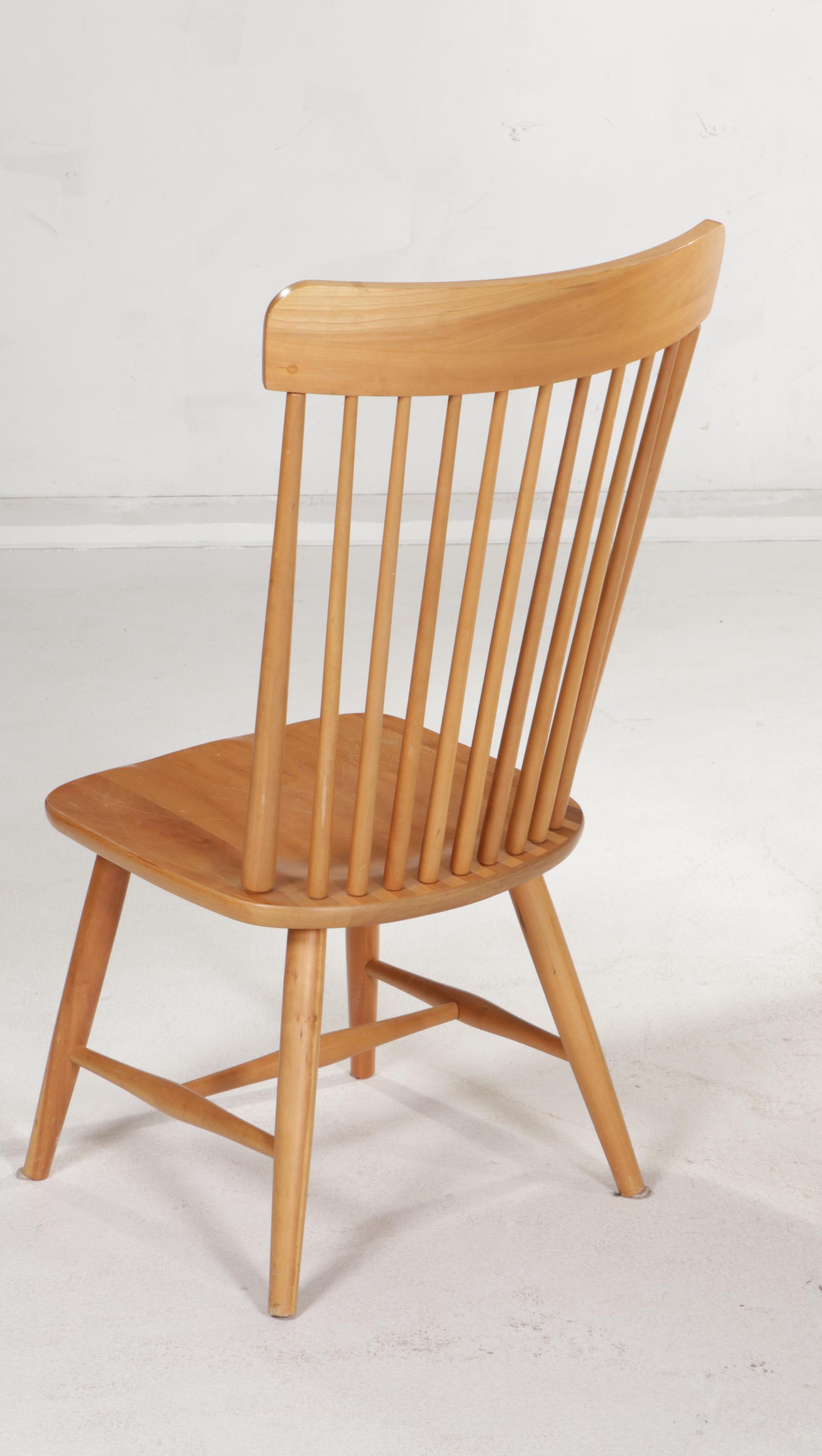 Shin-Lee Cherry Dining Table and Rod-Back Dining Chairs