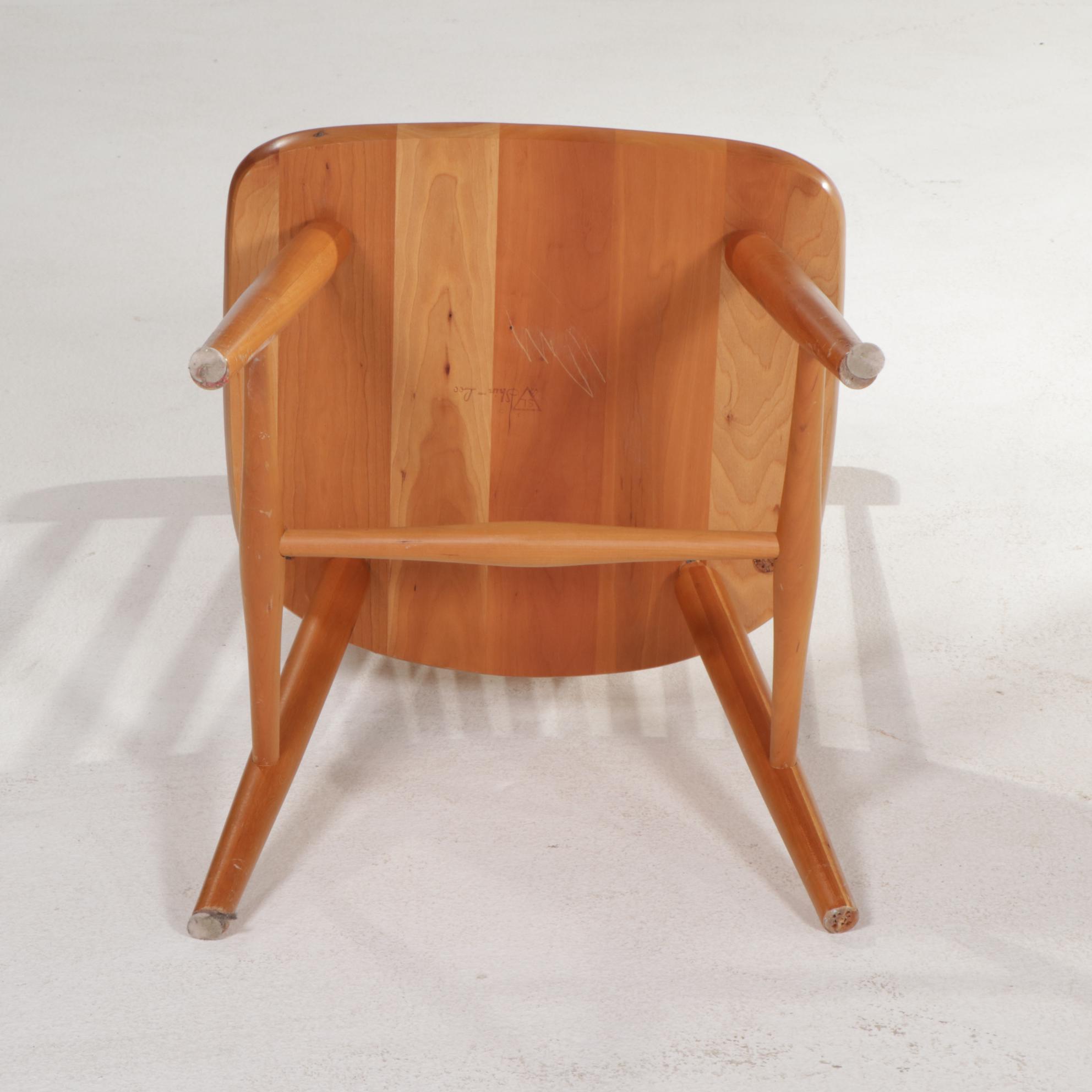 Shin-Lee Cherry Dining Table and Rod-Back Dining Chairs