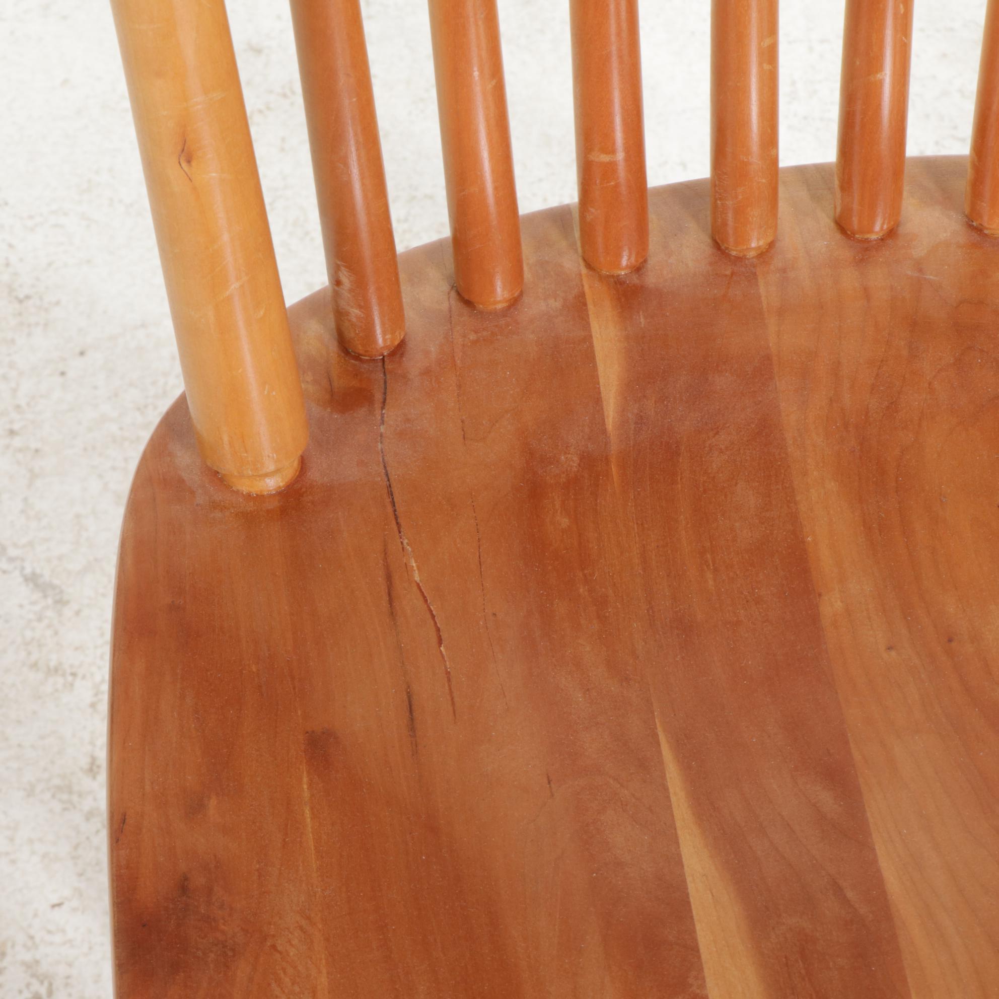 Shin-Lee Cherry Dining Table and Rod-Back Dining Chairs