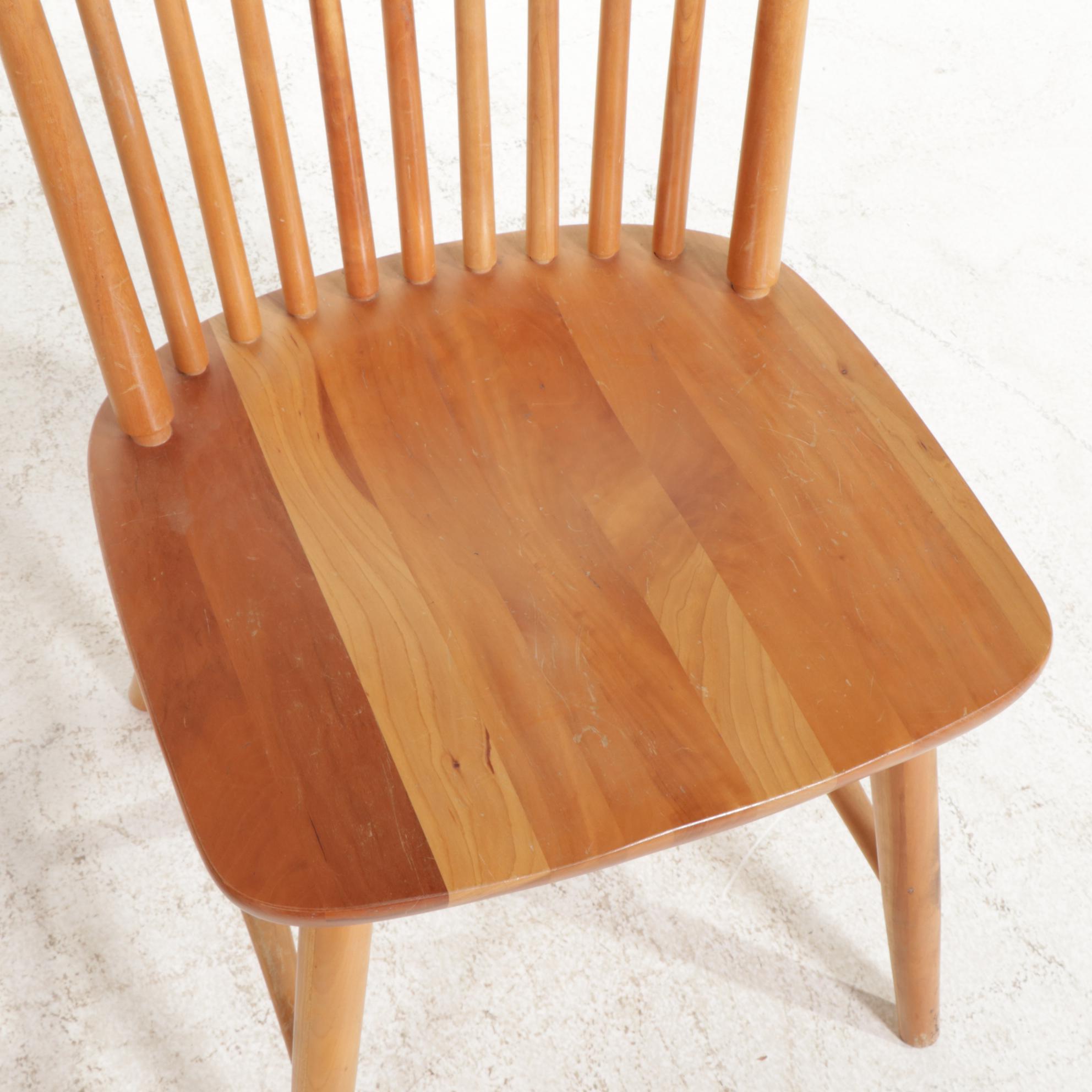 Shin-Lee Cherry Dining Table and Rod-Back Dining Chairs