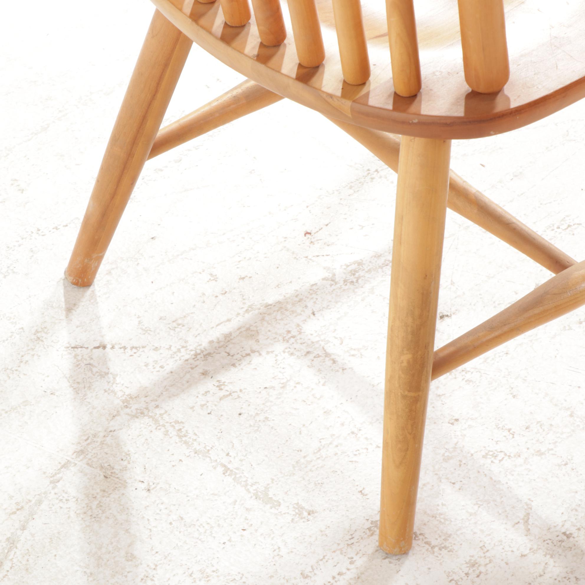 Shin-Lee Cherry Dining Table and Rod-Back Dining Chairs