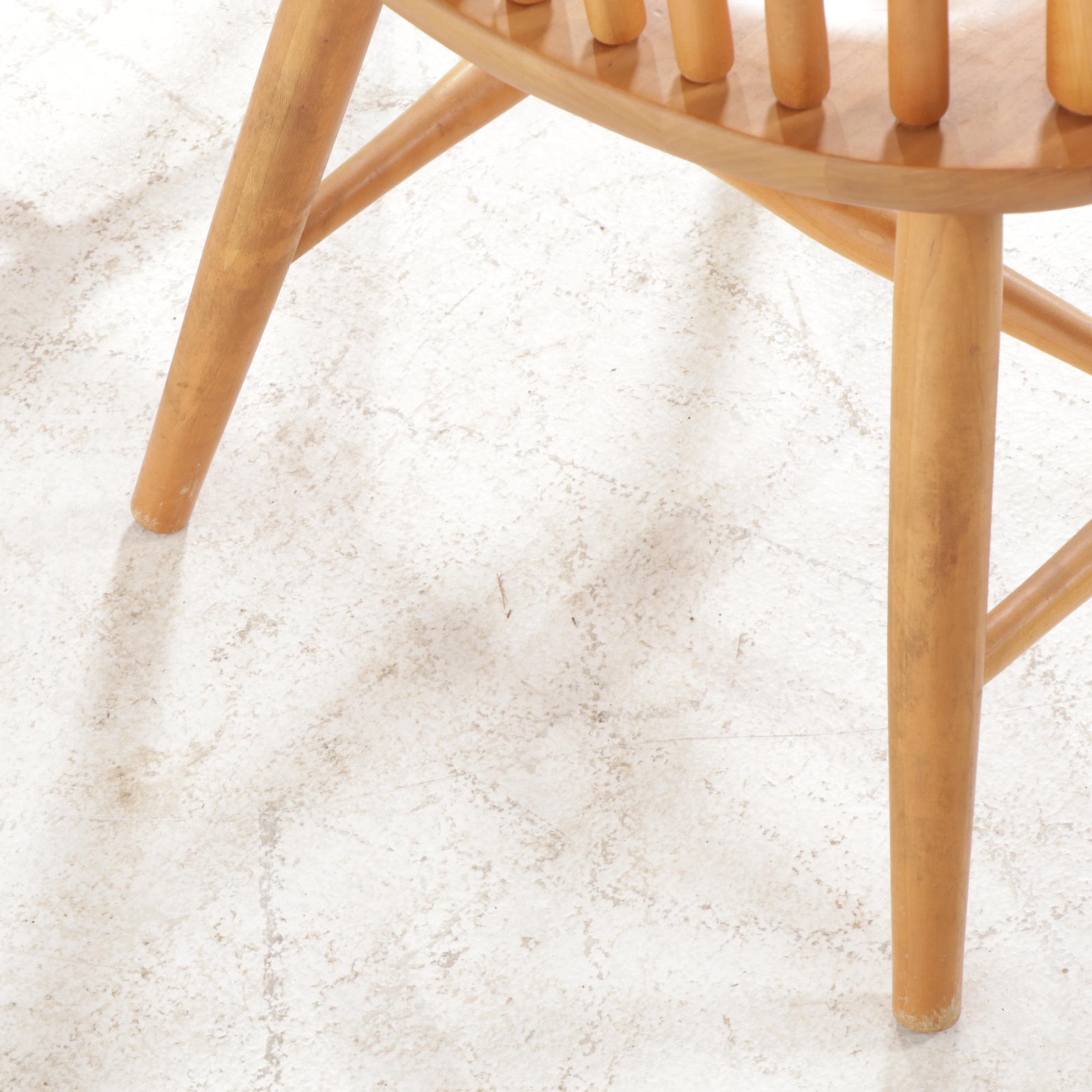 Shin-Lee Cherry Dining Table and Rod-Back Dining Chairs