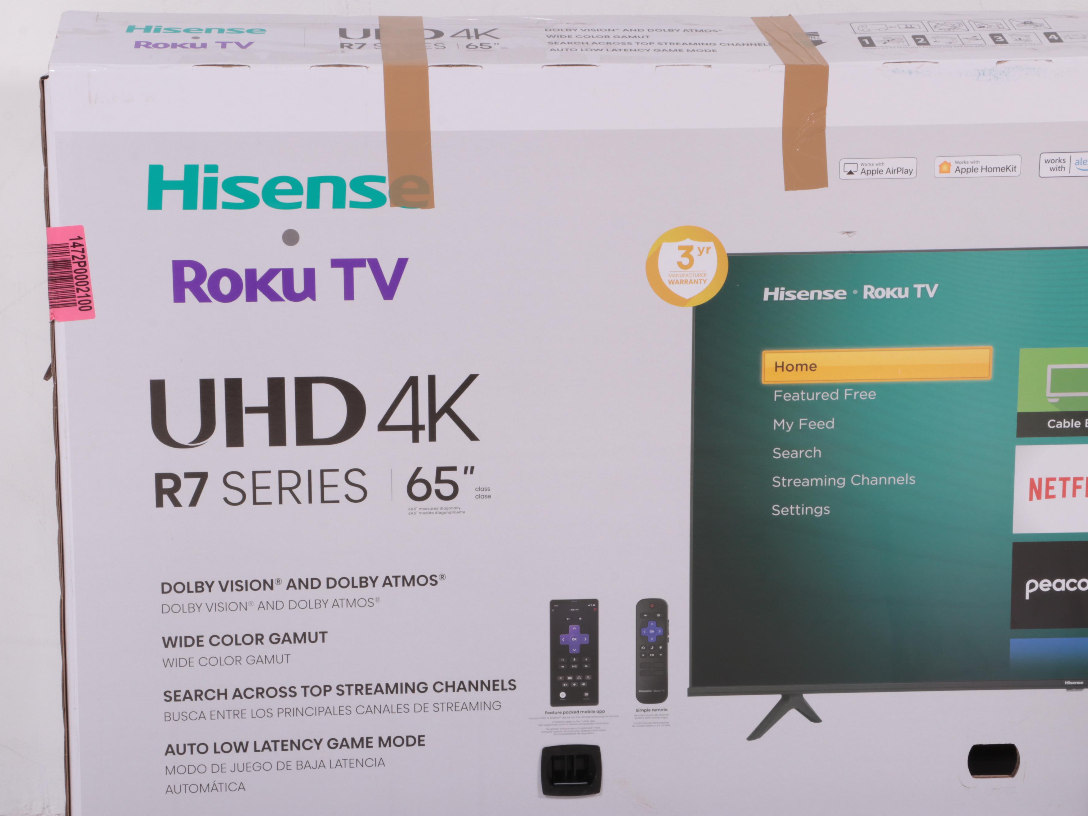 Hisense 65" 4K UHD LED LCD Roku Smart Television