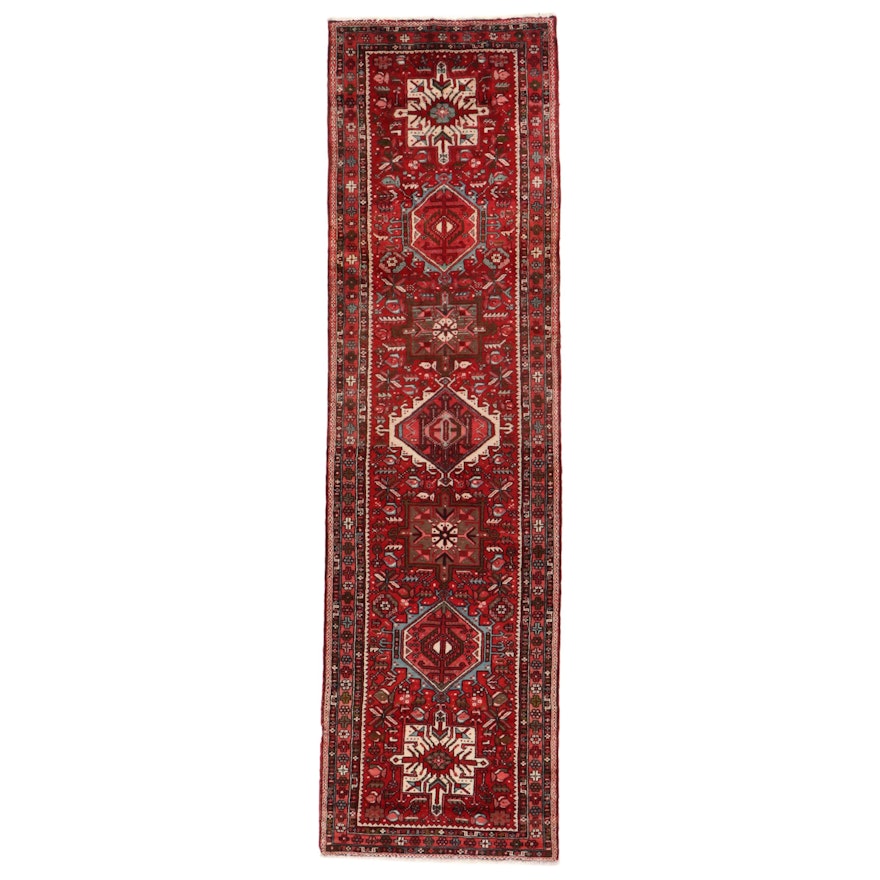 3'6 x 12'6 Hand-Knotted Persian Karaja Long Rug