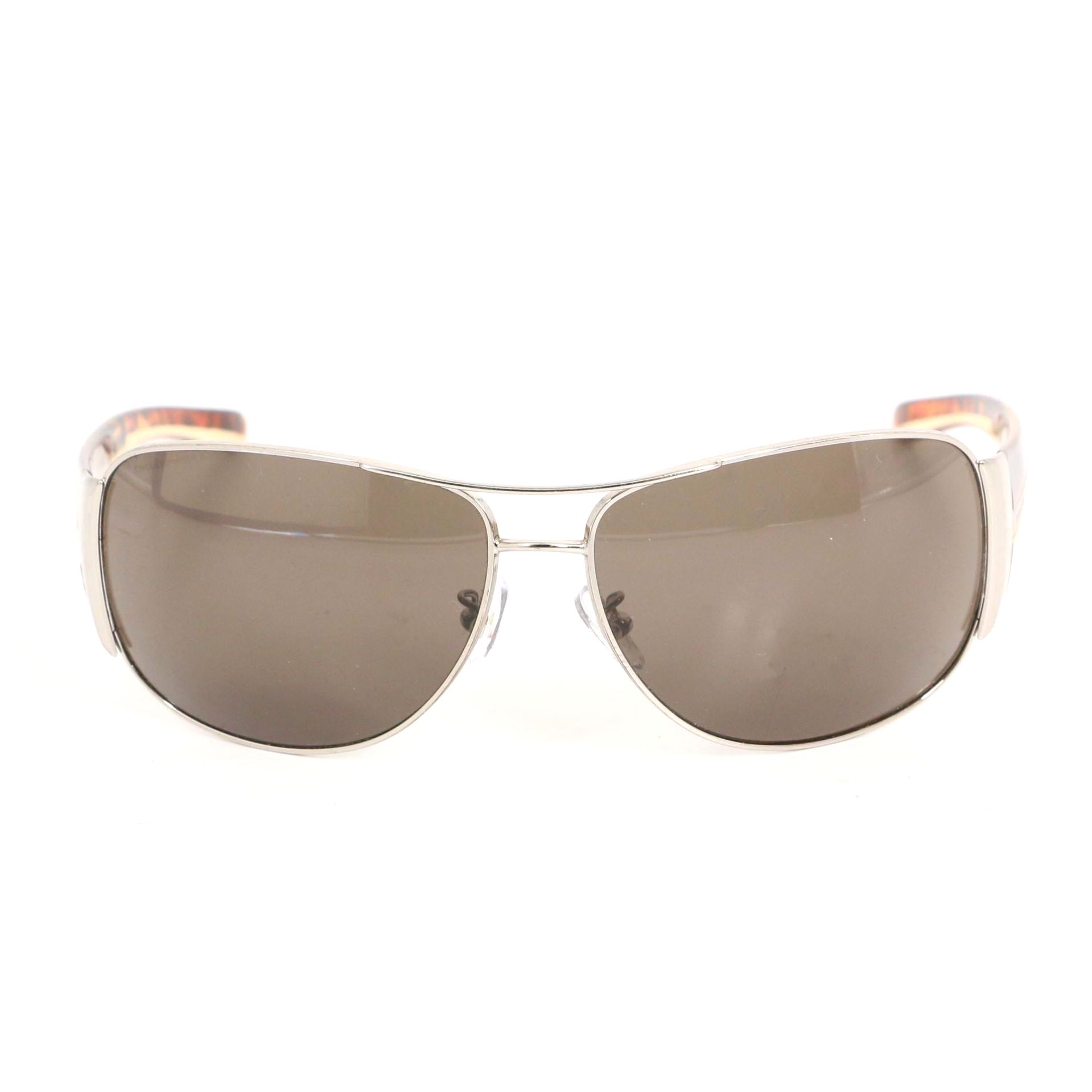 Prada SPR 75G Wrap Sunglasses with Case