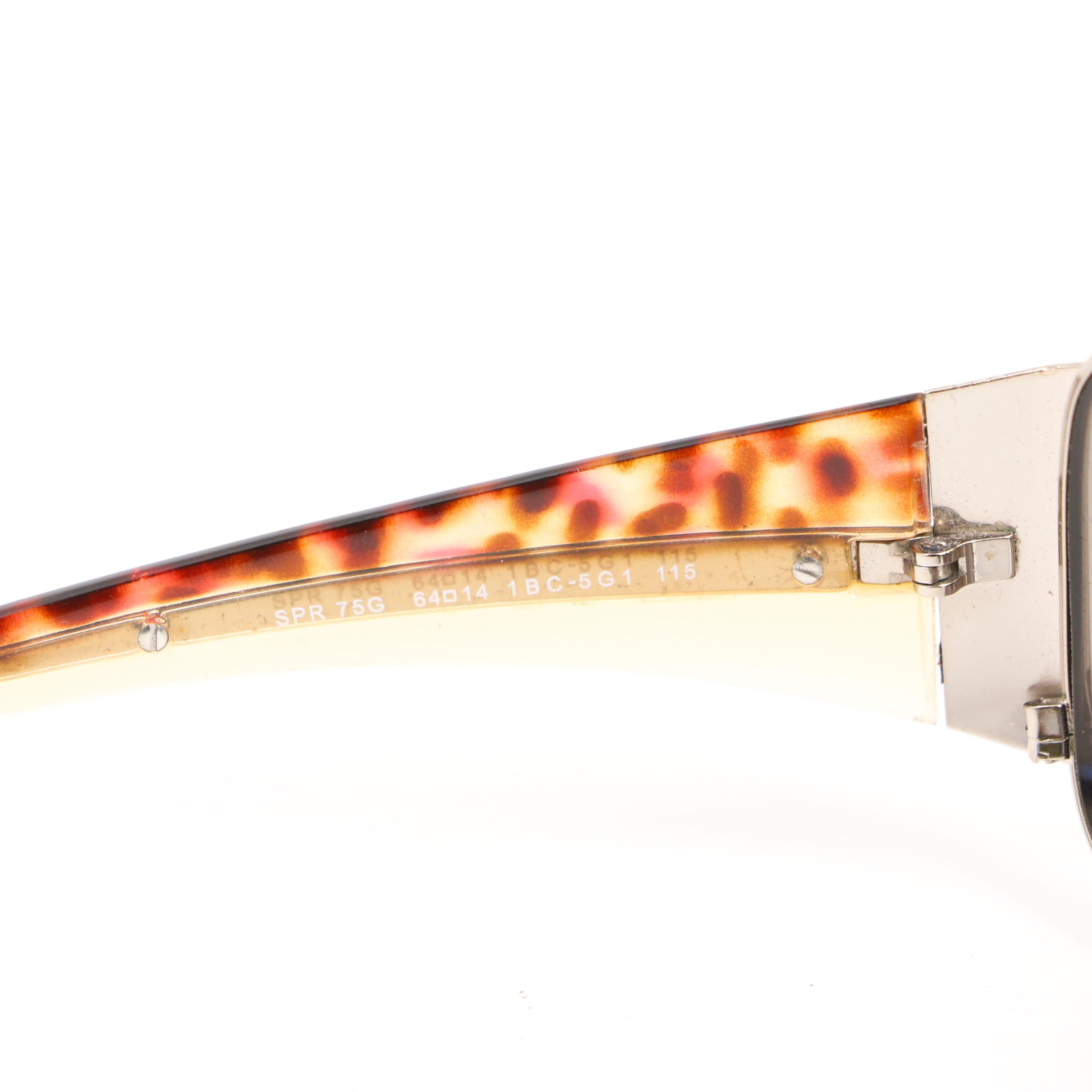 Prada SPR 75G Wrap Sunglasses with Case