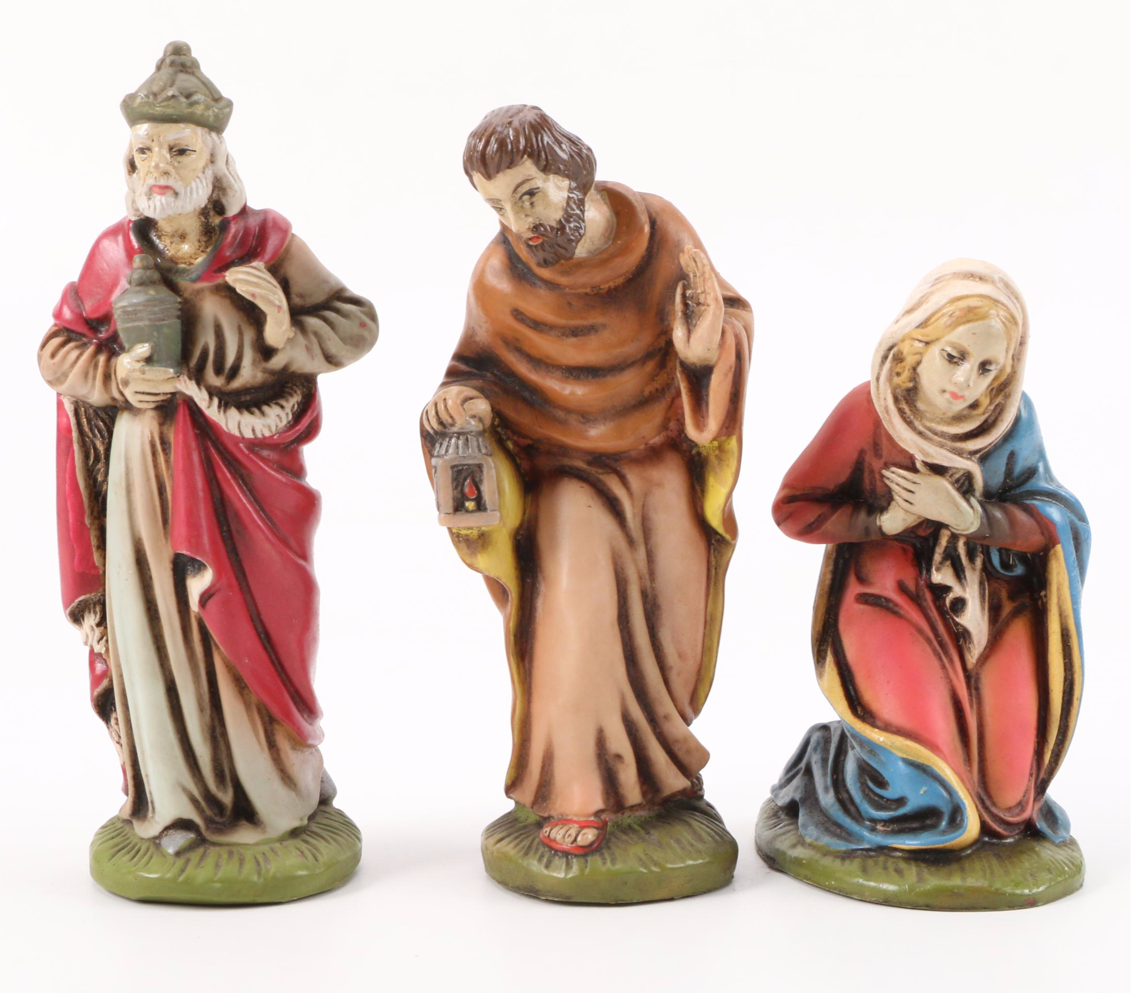 German Christmas Nativity Set, Mid to Late 20th Century