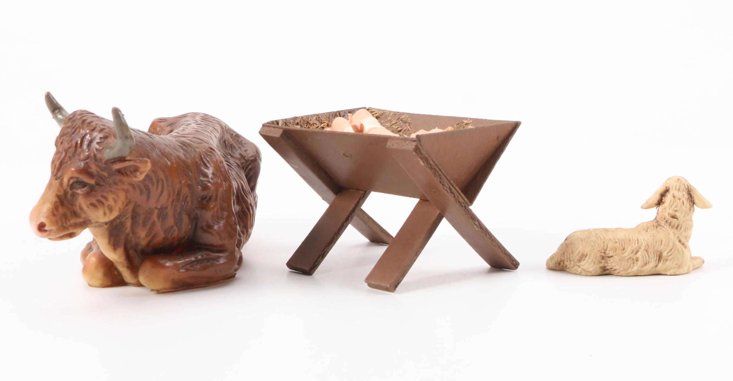 German Christmas Nativity Set, Mid to Late 20th Century