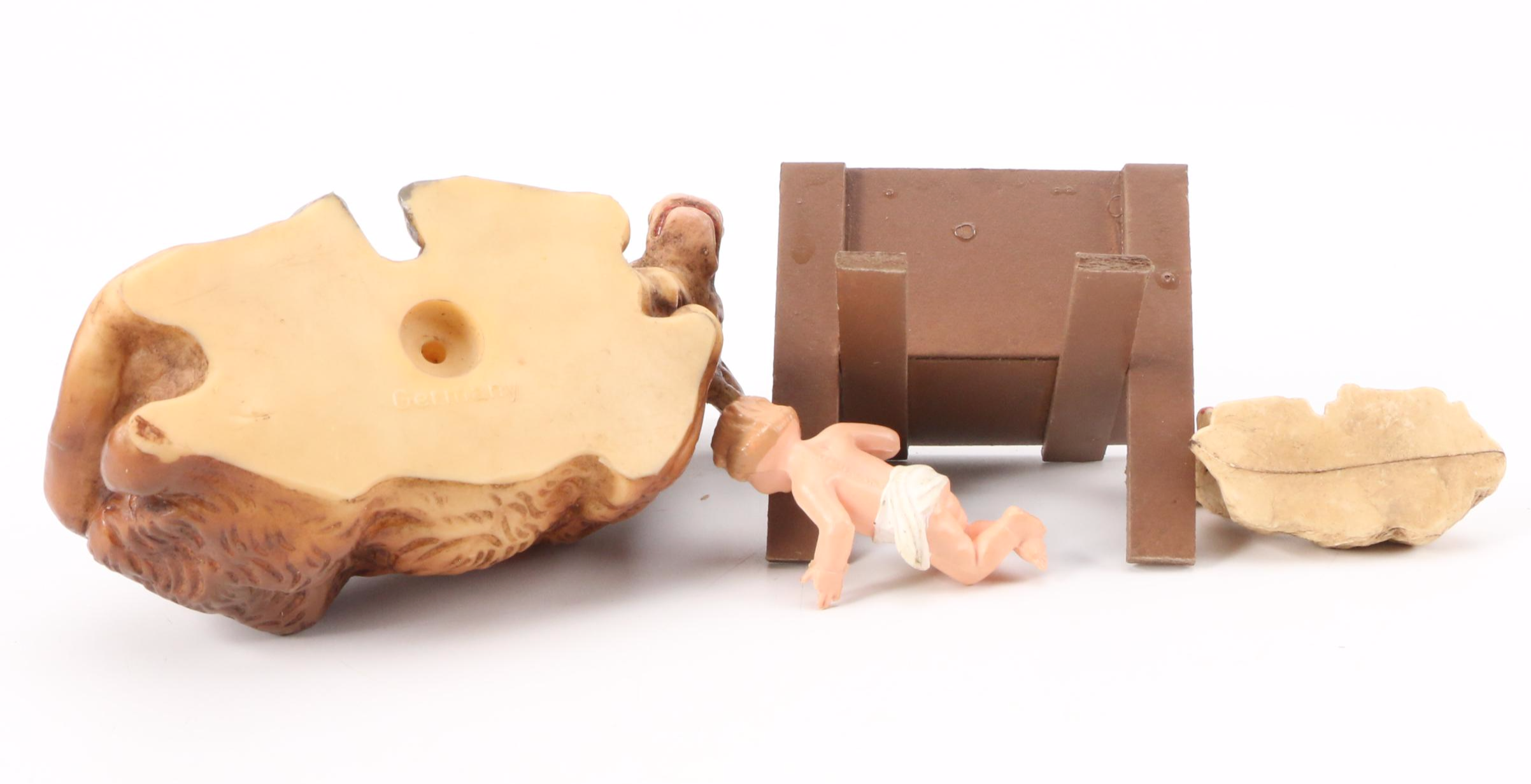 German Christmas Nativity Set, Mid to Late 20th Century