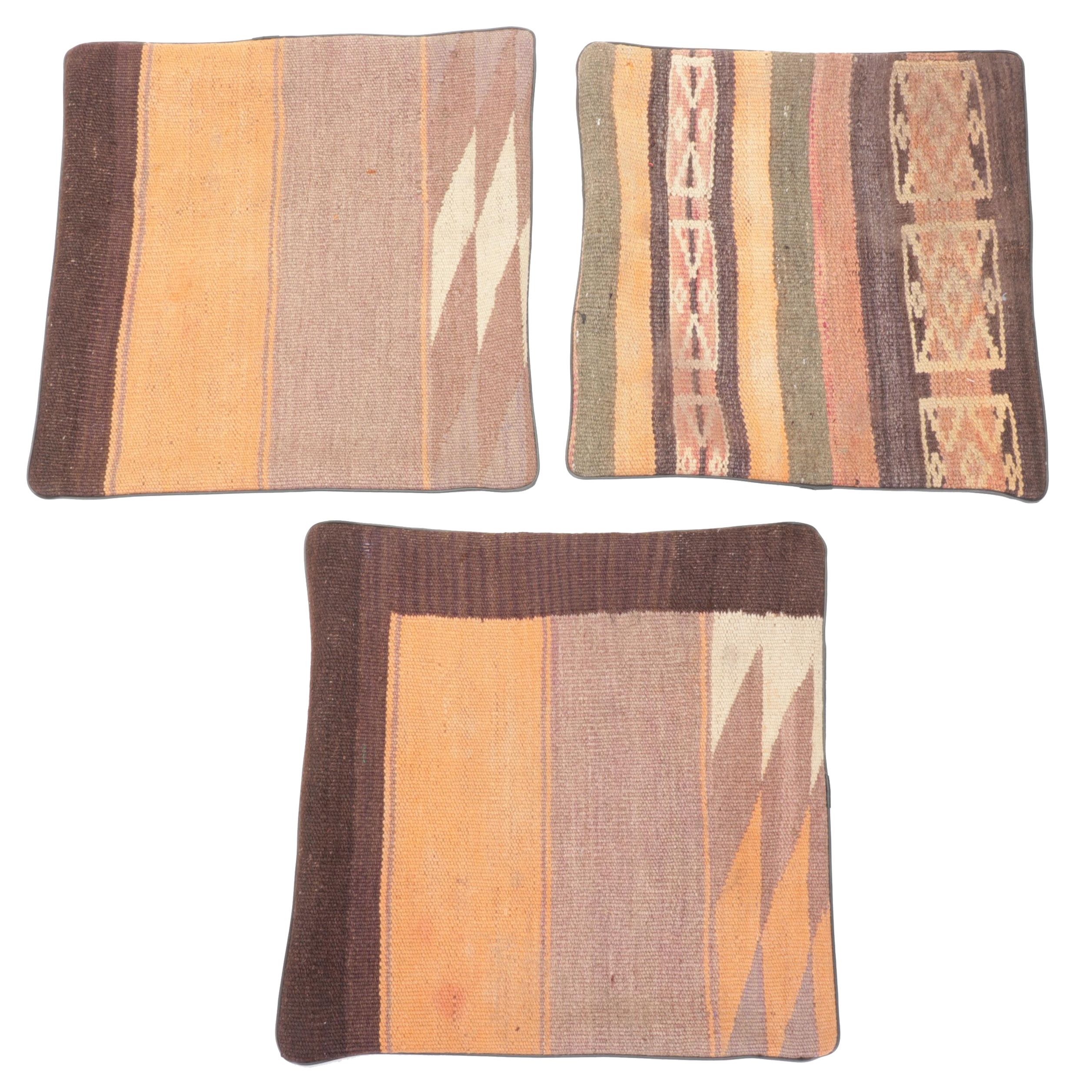 Handwoven Kilim Face Throw Pillow Covers