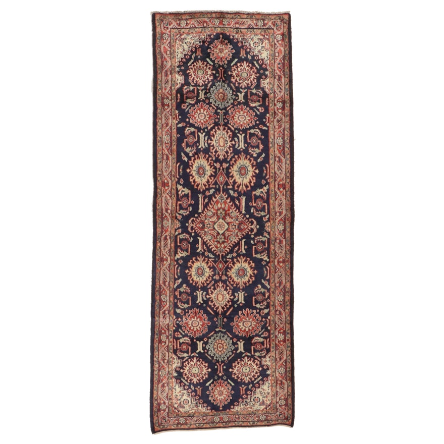 3'6 x 10' Hand-Knotted Caucasian Kazak Long Rug