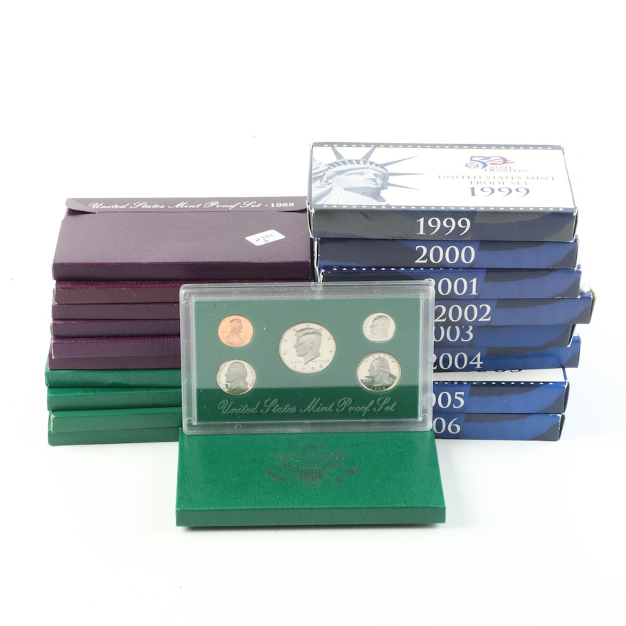 U.S. Proof Sets from 1988-2006