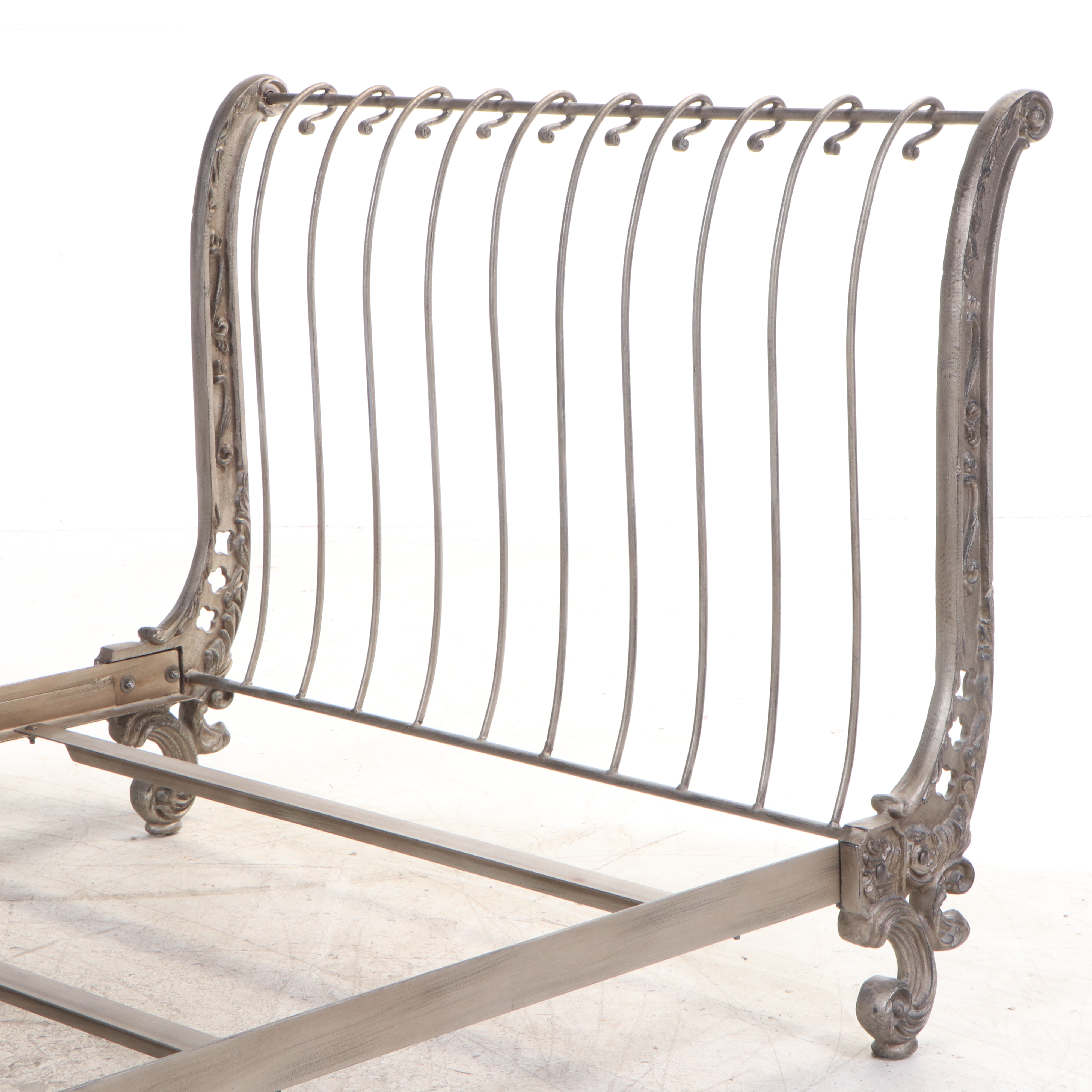 Cast Iron Sleigh Bed in Queen Size