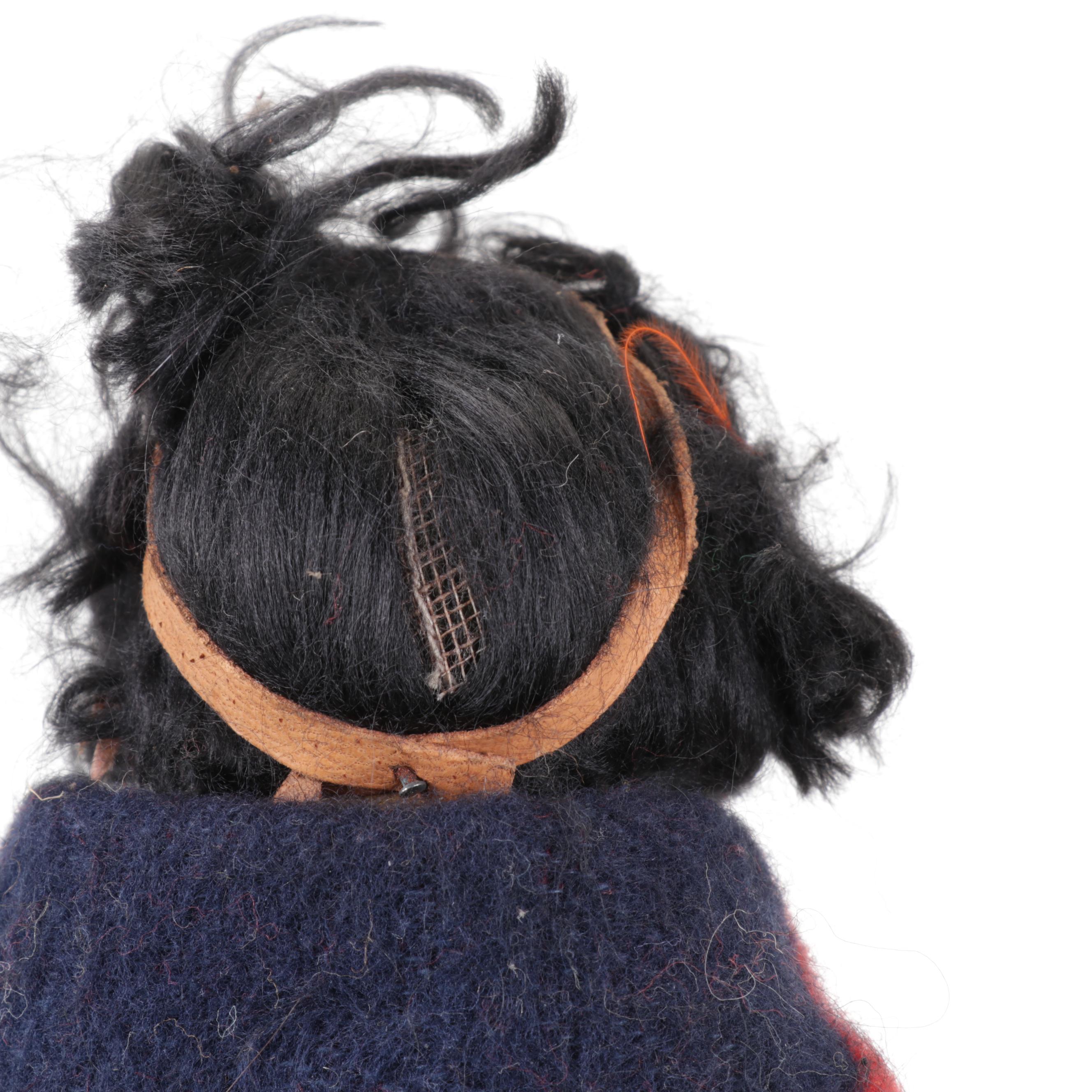 Native American Hand-Crafted Skookum Dolls, Mid-20th Century