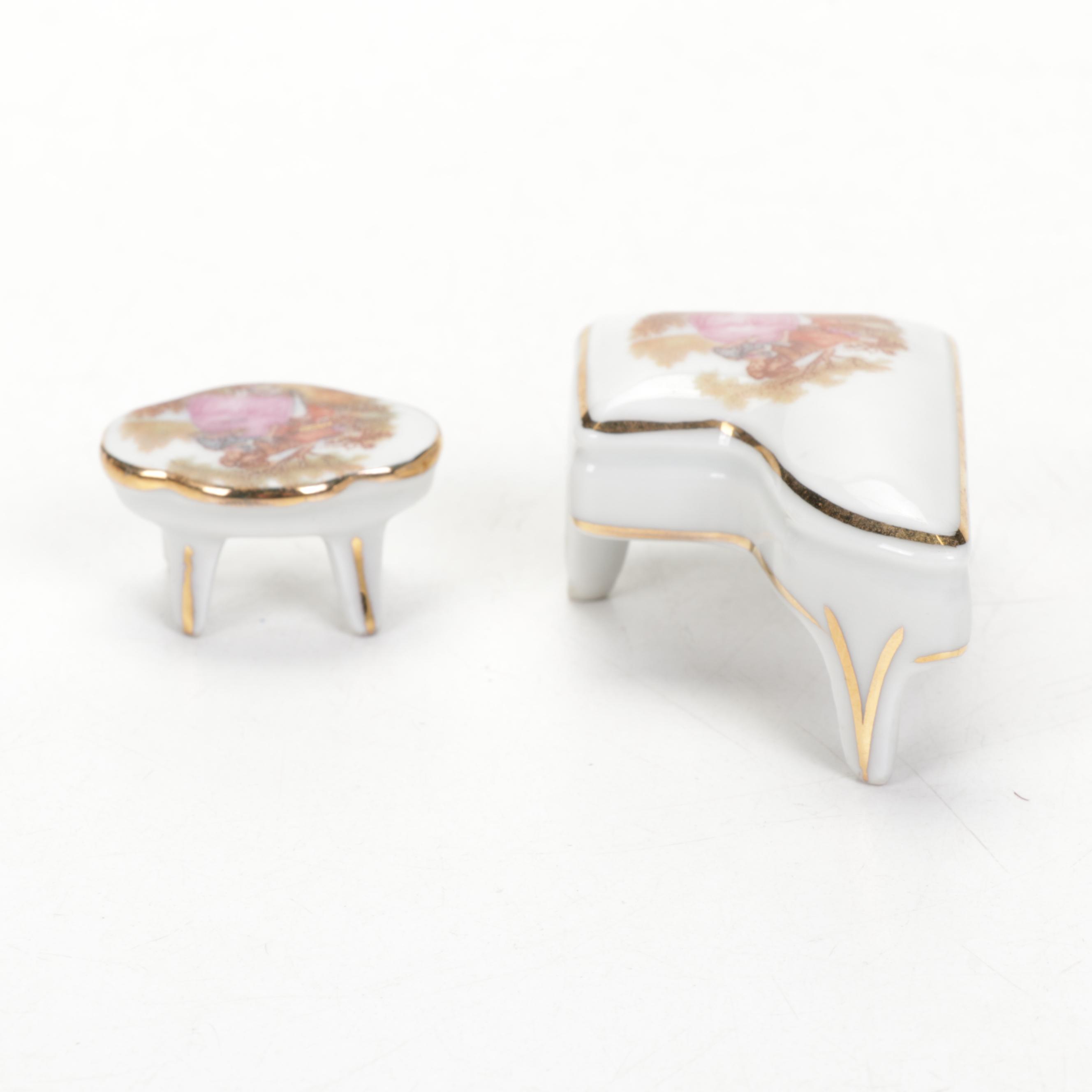 French Limoges Porcelain Miniatures